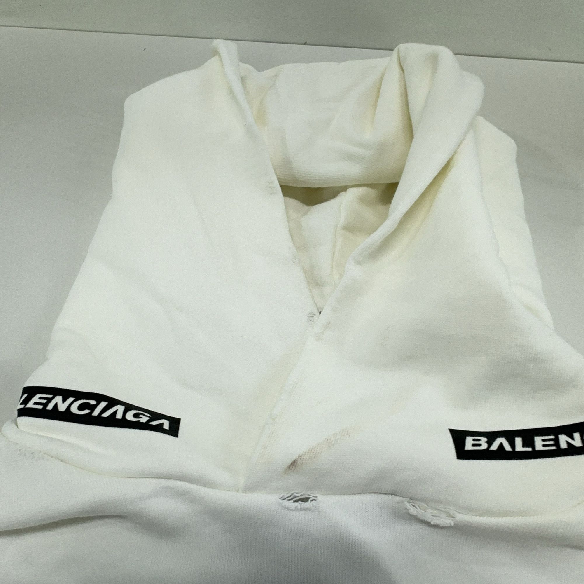 Balenciaga Balenciaga FW23 Multi Logo Hoodie Size 1 Size US S / EU 44-46 / 1 - 10 Thumbnail