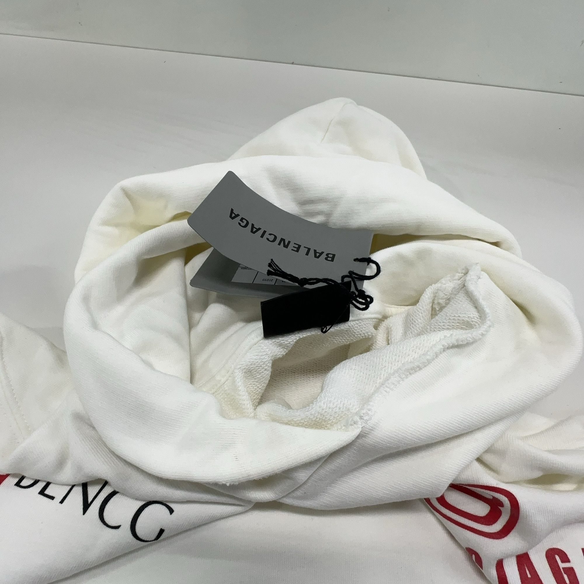 Balenciaga Balenciaga FW23 Multi Logo Hoodie Size 1 Size US S / EU 44-46 / 1 - 9 Thumbnail