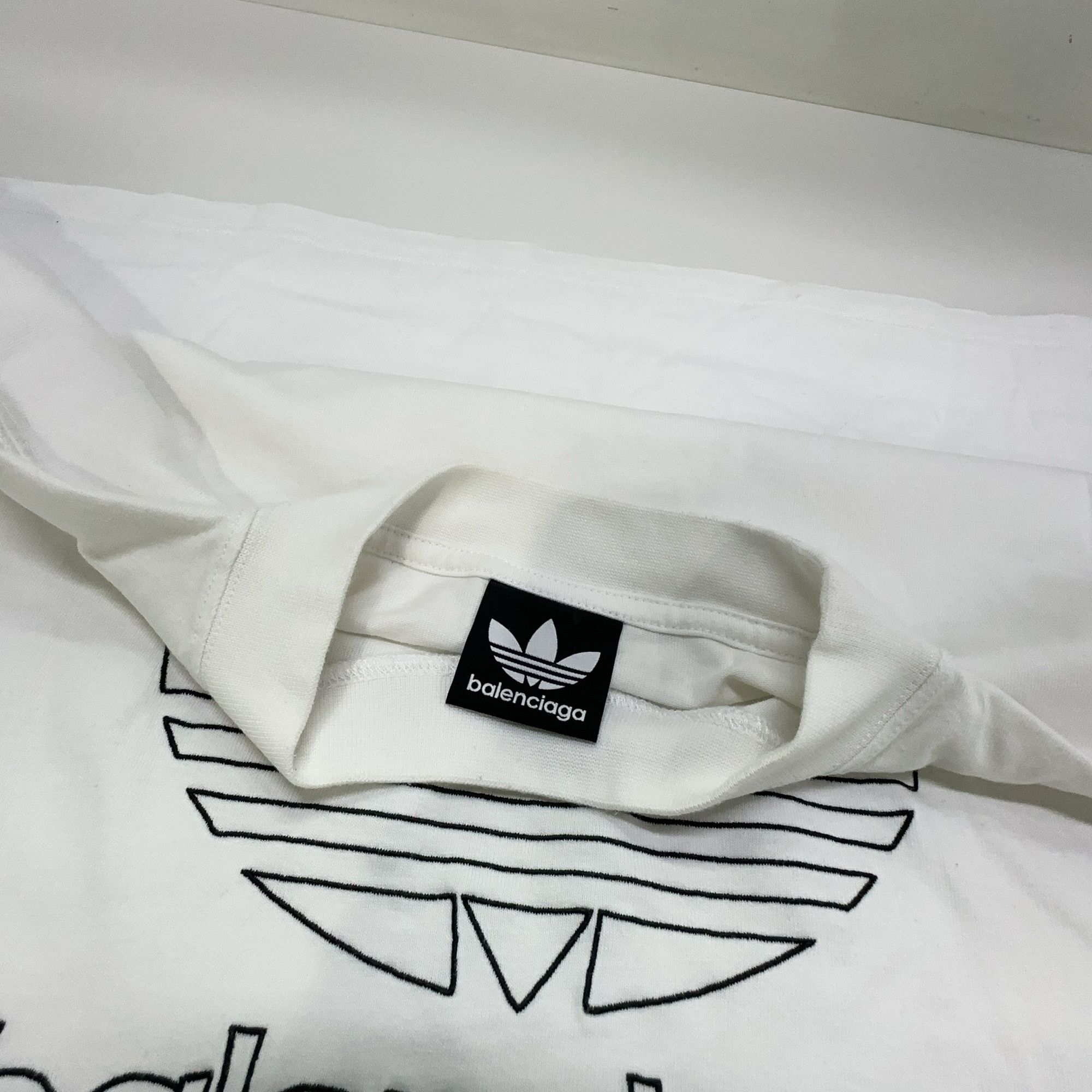Balenciaga Balenciaga x Adidas Logo Print T-Shirt Size 3 Size US L / EU 52-54 / 3 - 6 Thumbnail