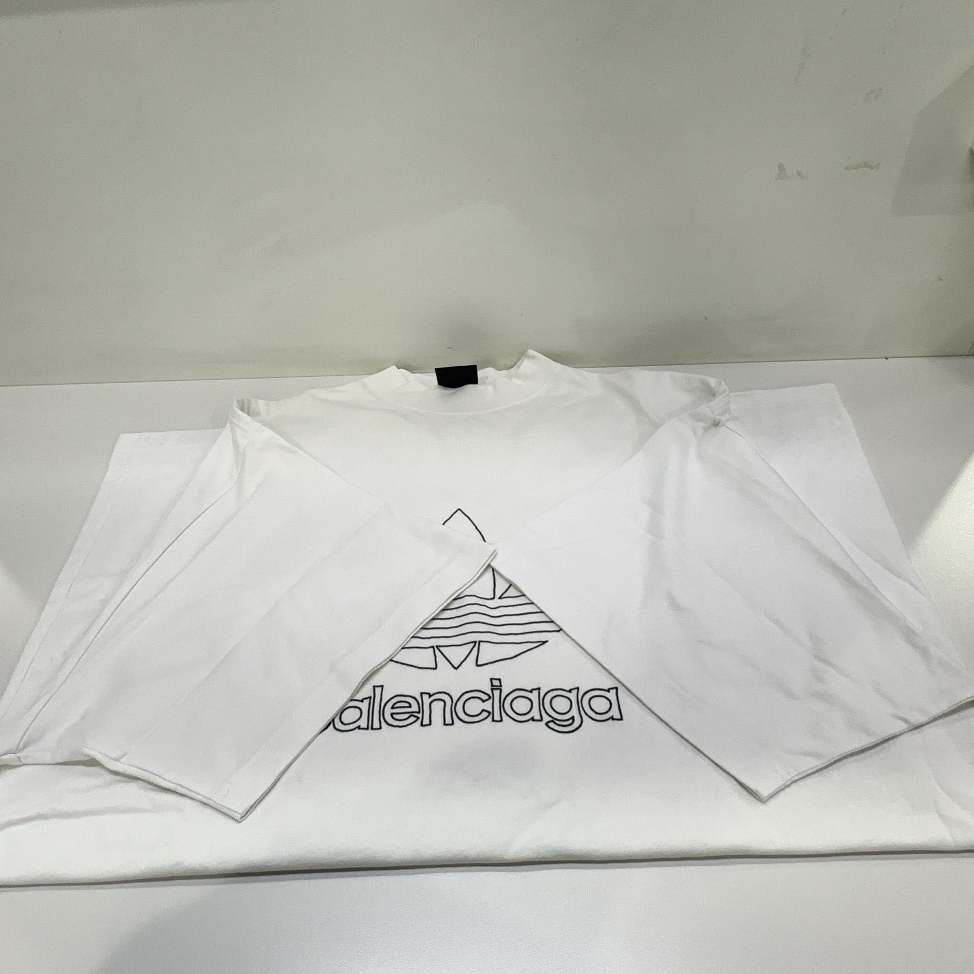 Balenciaga Balenciaga x Adidas Logo Print T-Shirt Size 3 Size US L / EU 52-54 / 3 - 8 Thumbnail