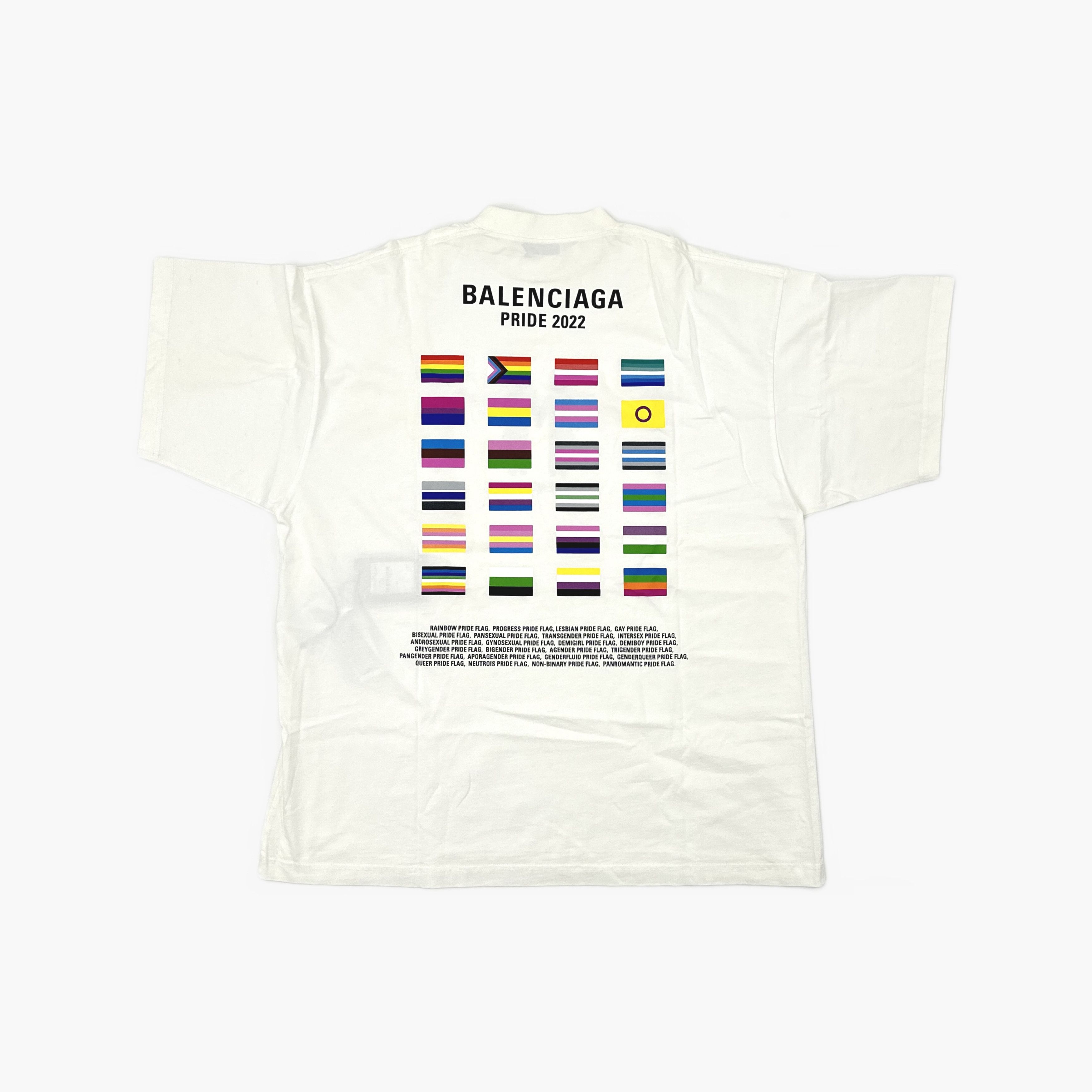 Balenciaga Balenciaga Pride 2022 Flag Graphic T-Shirt Size 2 Size US M / EU 48-50 / 2 - 3 Thumbnail