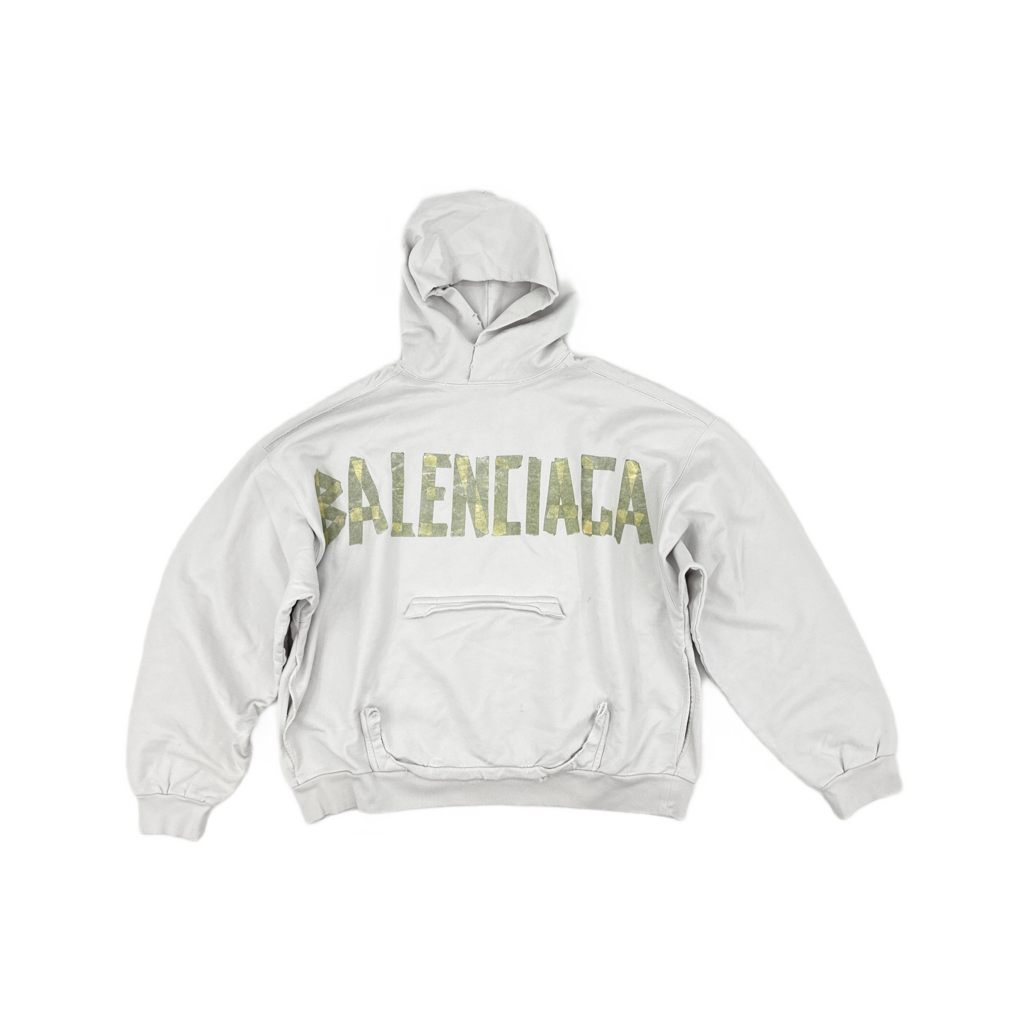 Balenciaga Balenciaga SS24 Distressed Logo Hoodie XS Size US XS / EU 42 / 0 - 2 Thumbnail