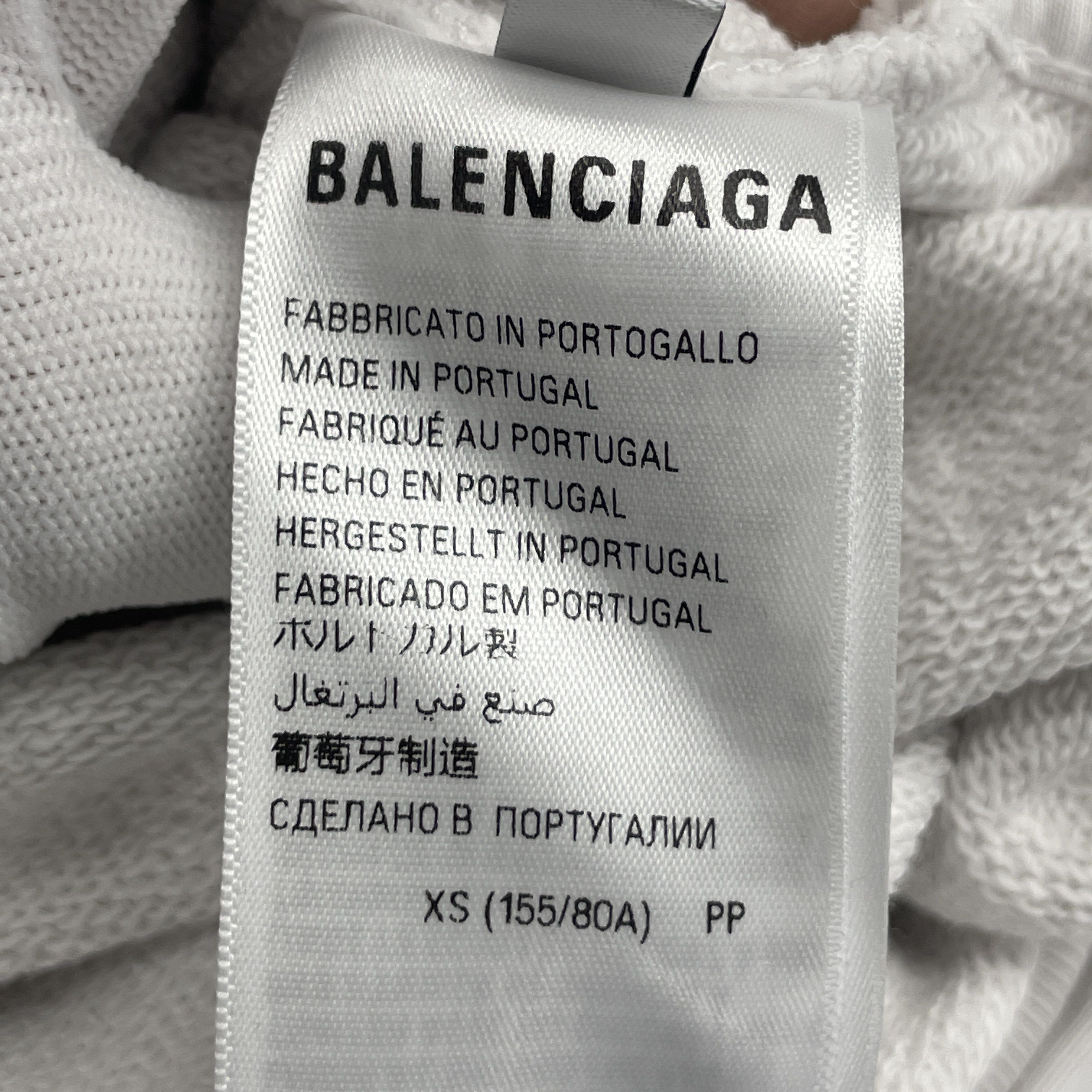 Balenciaga Balenciaga SS24 Distressed Logo Hoodie XS Size US XS / EU 42 / 0 - 5 Thumbnail