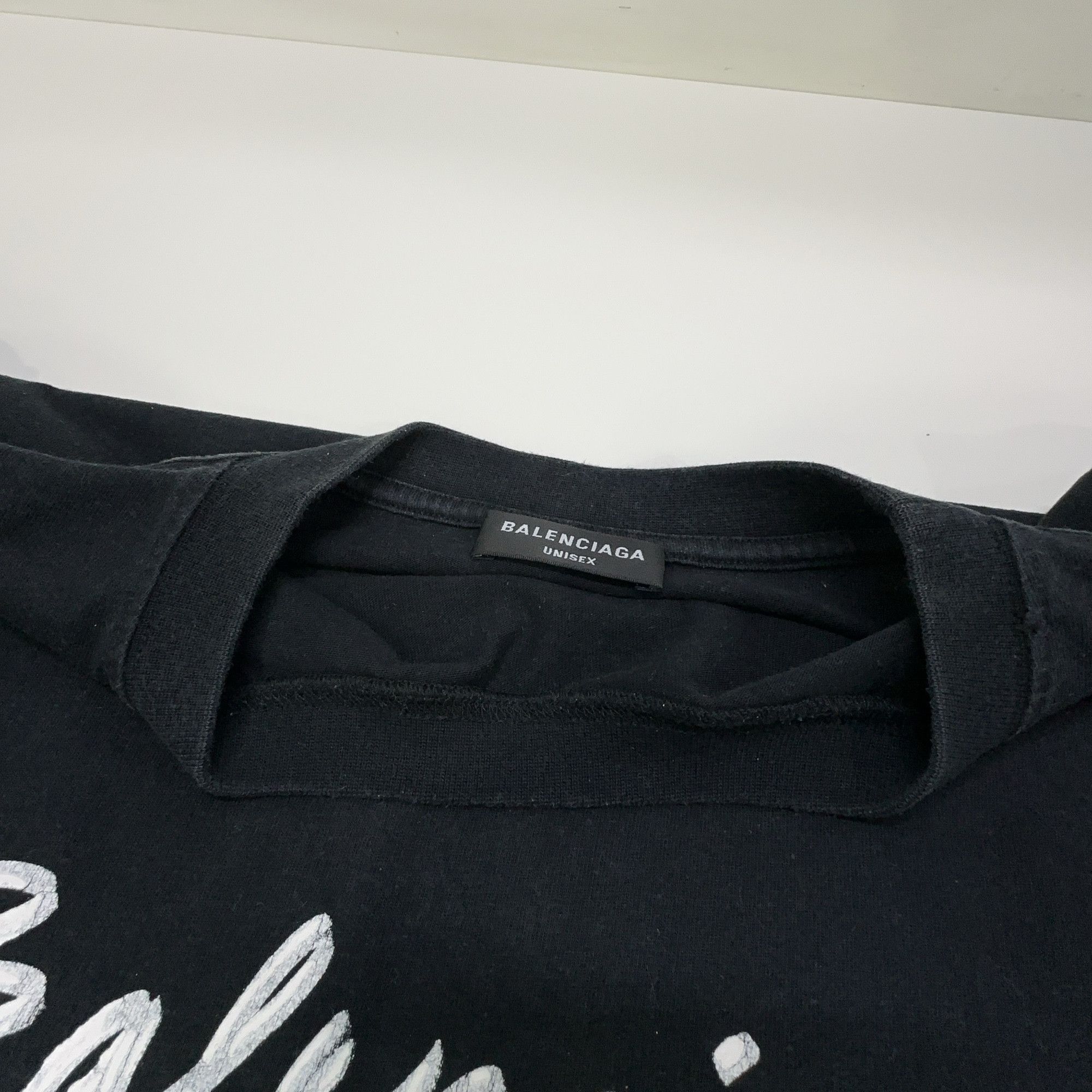 Balenciaga Balenciaga Handwriting Logo T-Shirt Size XL Size US XL / EU 56 / 4 - 6 Thumbnail