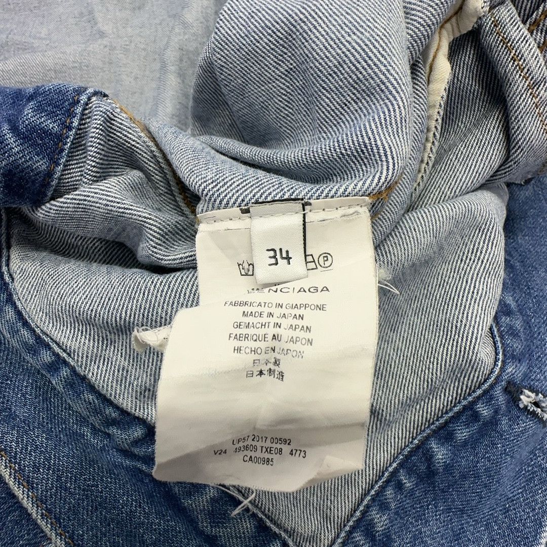 Balenciaga Balenciaga Back Logo Denim Jacket Size 34 Size XS / US 0-2 / IT 36-38 - 4 Thumbnail