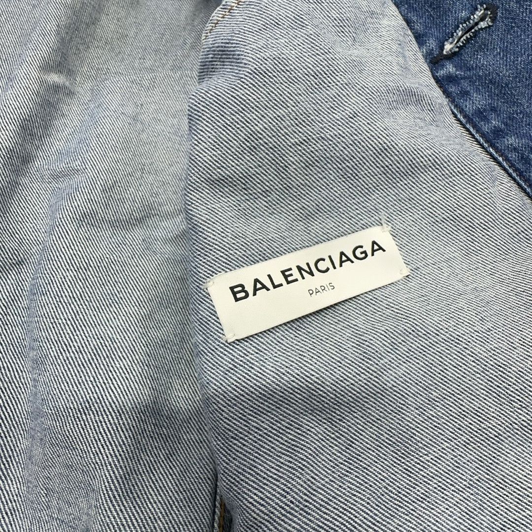 Balenciaga Balenciaga Back Logo Denim Jacket Size 34 Size XS / US 0-2 / IT 36-38 - 6 Thumbnail