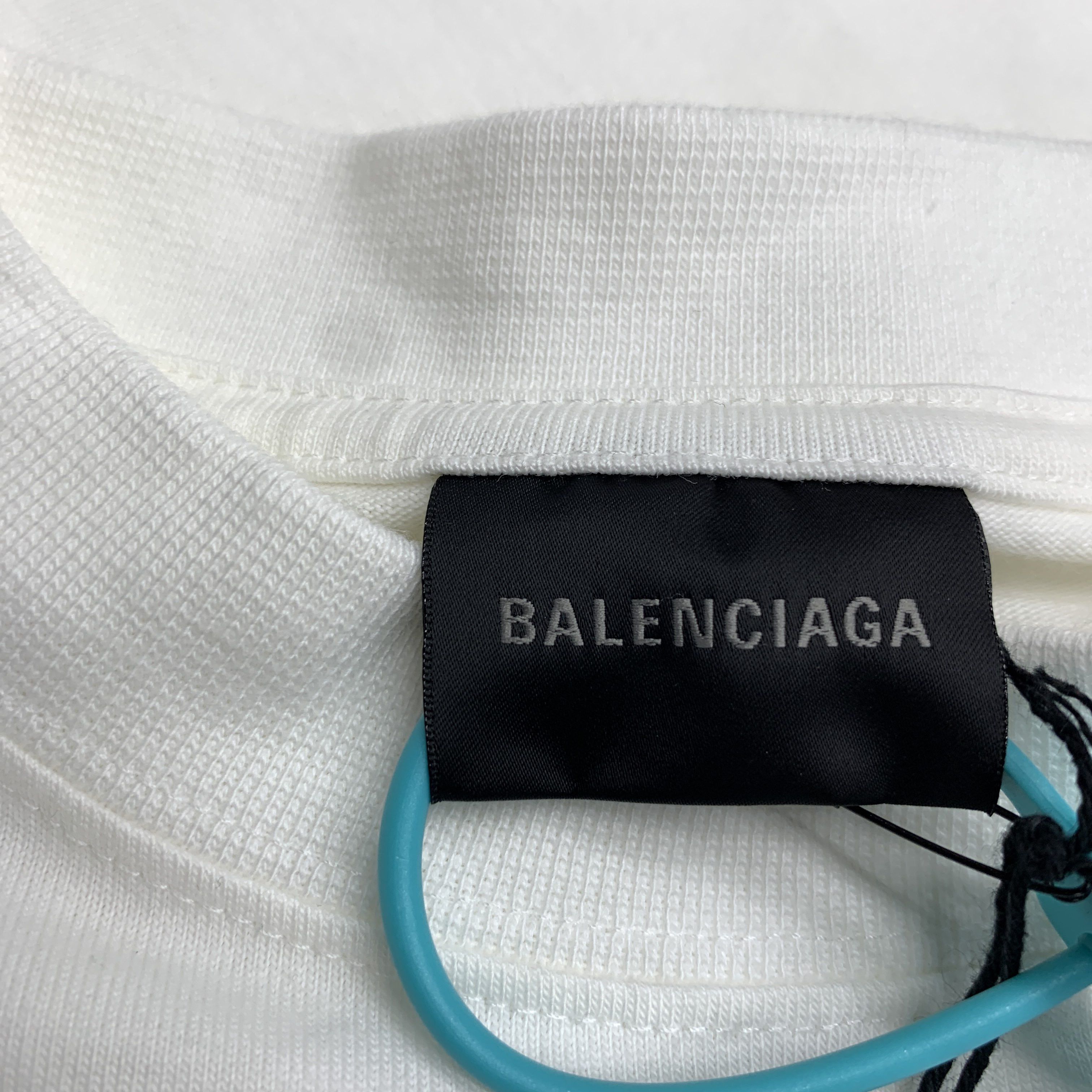 Balenciaga Balenciaga Multi Logo SS24 T-Shirt White Size L Size US L / EU 52-54 / 3 - 3 Thumbnail