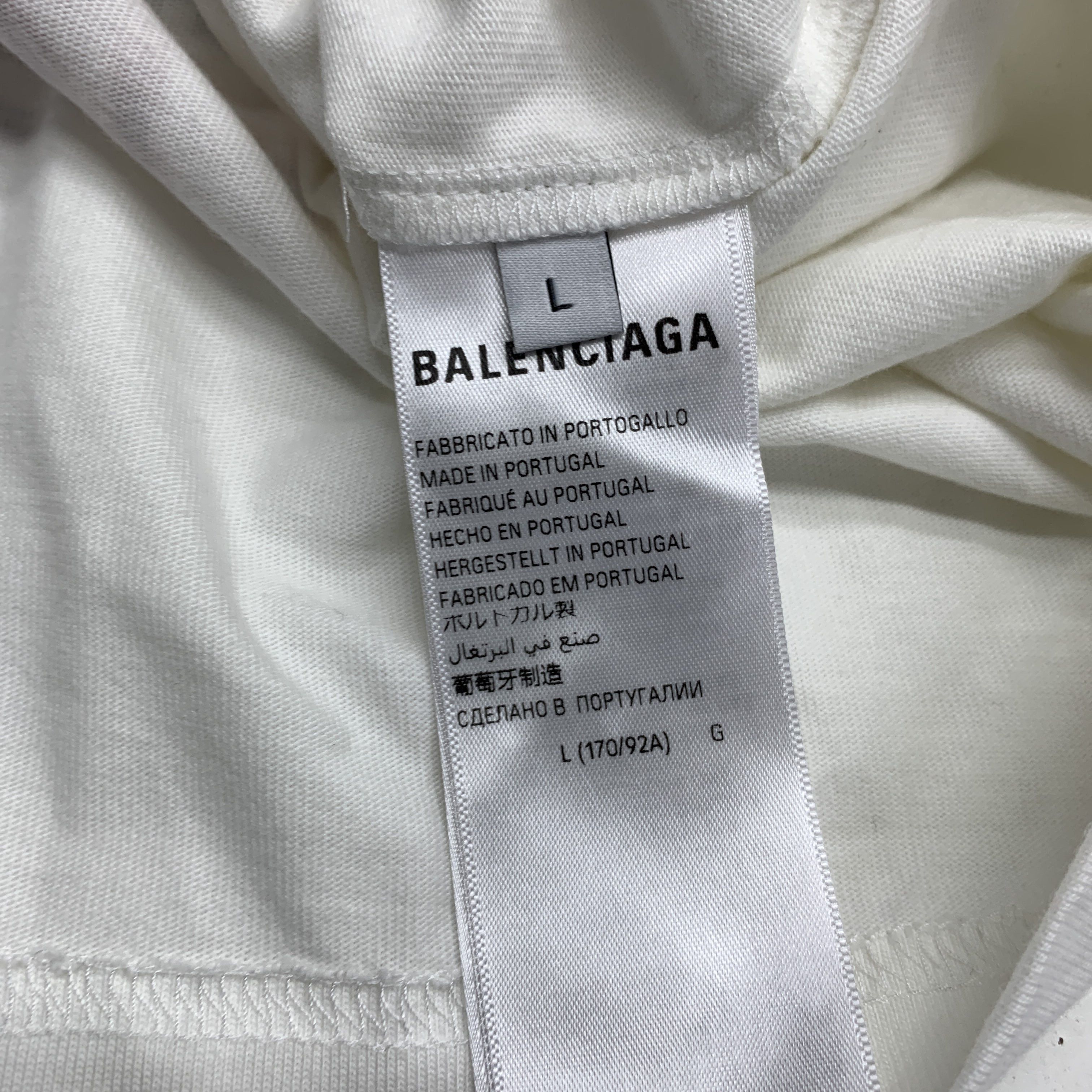 Balenciaga Balenciaga Multi Logo SS24 T-Shirt White Size L Size US L / EU 52-54 / 3 - 4 Thumbnail