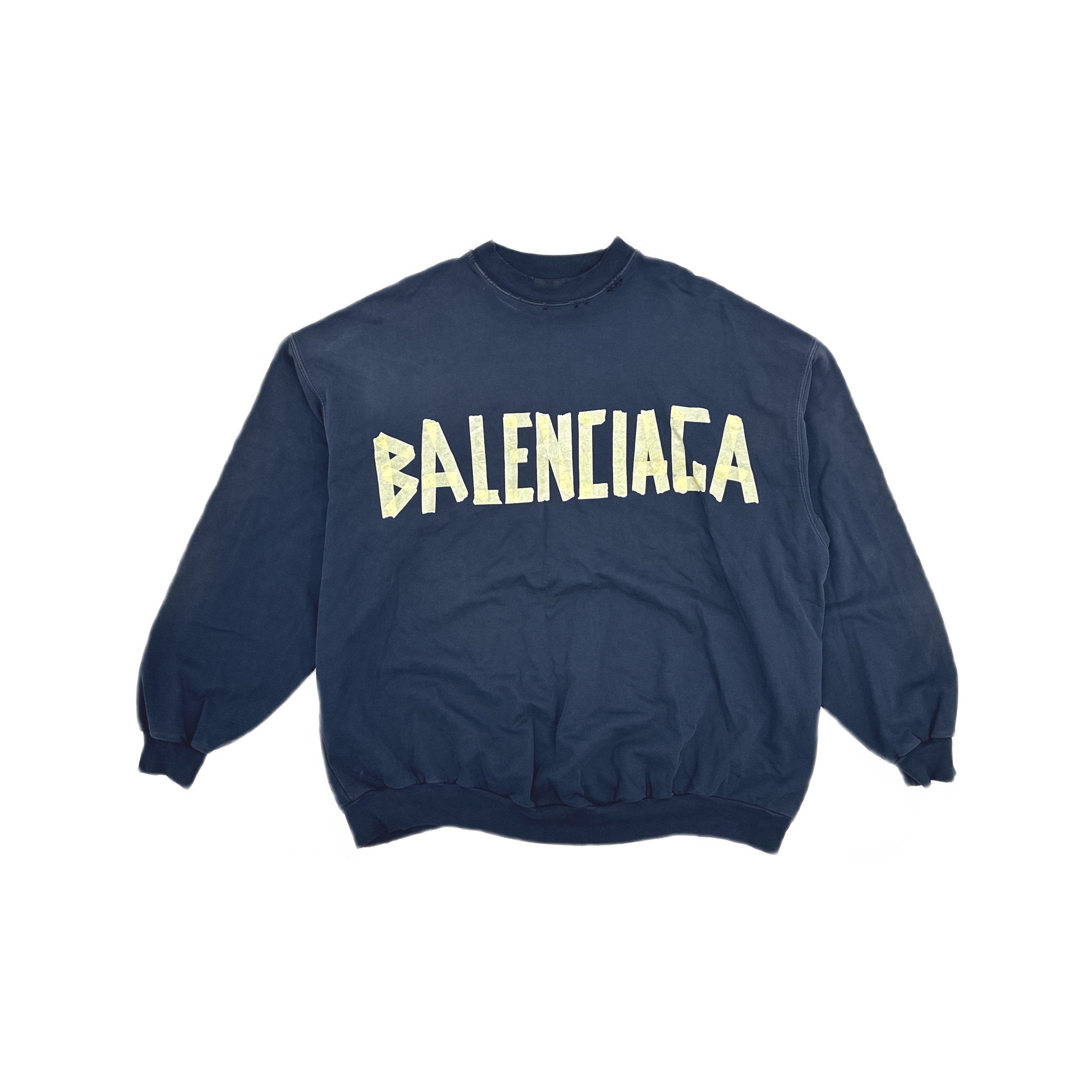 Balenciaga Balenciaga Tape Logo Sweatshirt Size 1 Size US S / EU 44-46 / 1 - 2 Thumbnail
