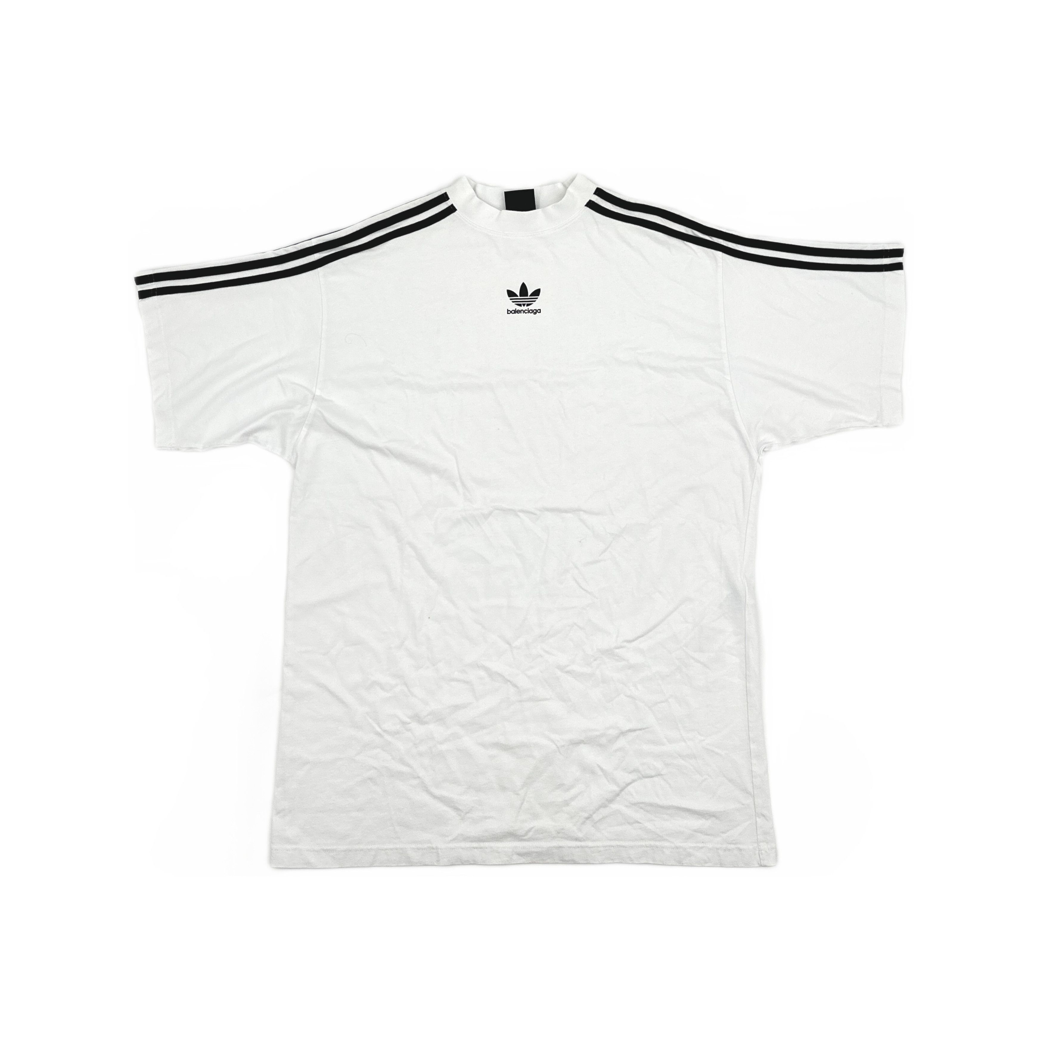 Balenciaga Balenciaga x Adidas Three Stripes T-Shirt Size 2 Size US M / EU 48-50 / 2 - 2 Thumbnail