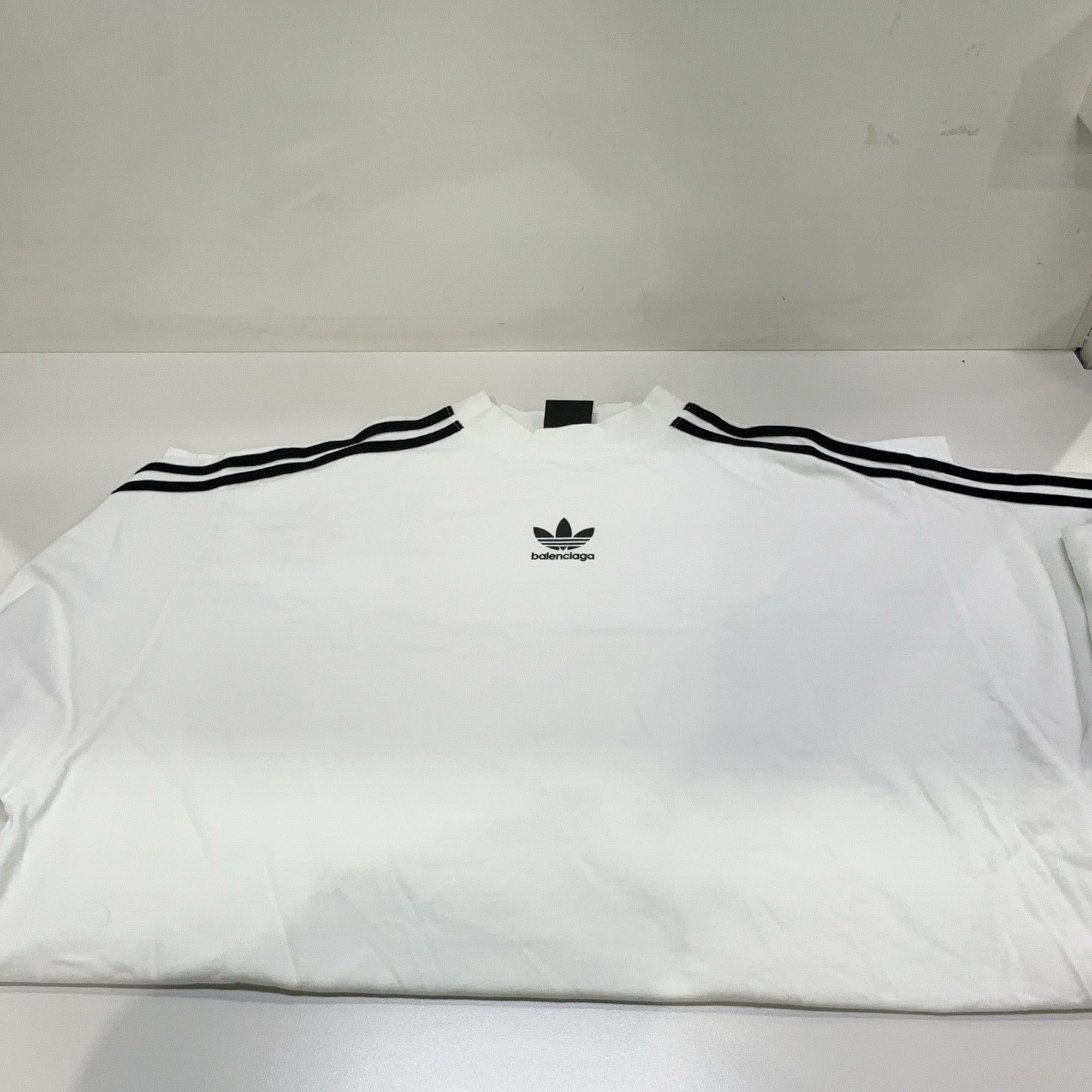 Balenciaga Balenciaga x Adidas Three Stripes T-Shirt Size 2 Size US M / EU 48-50 / 2 - 7 Thumbnail
