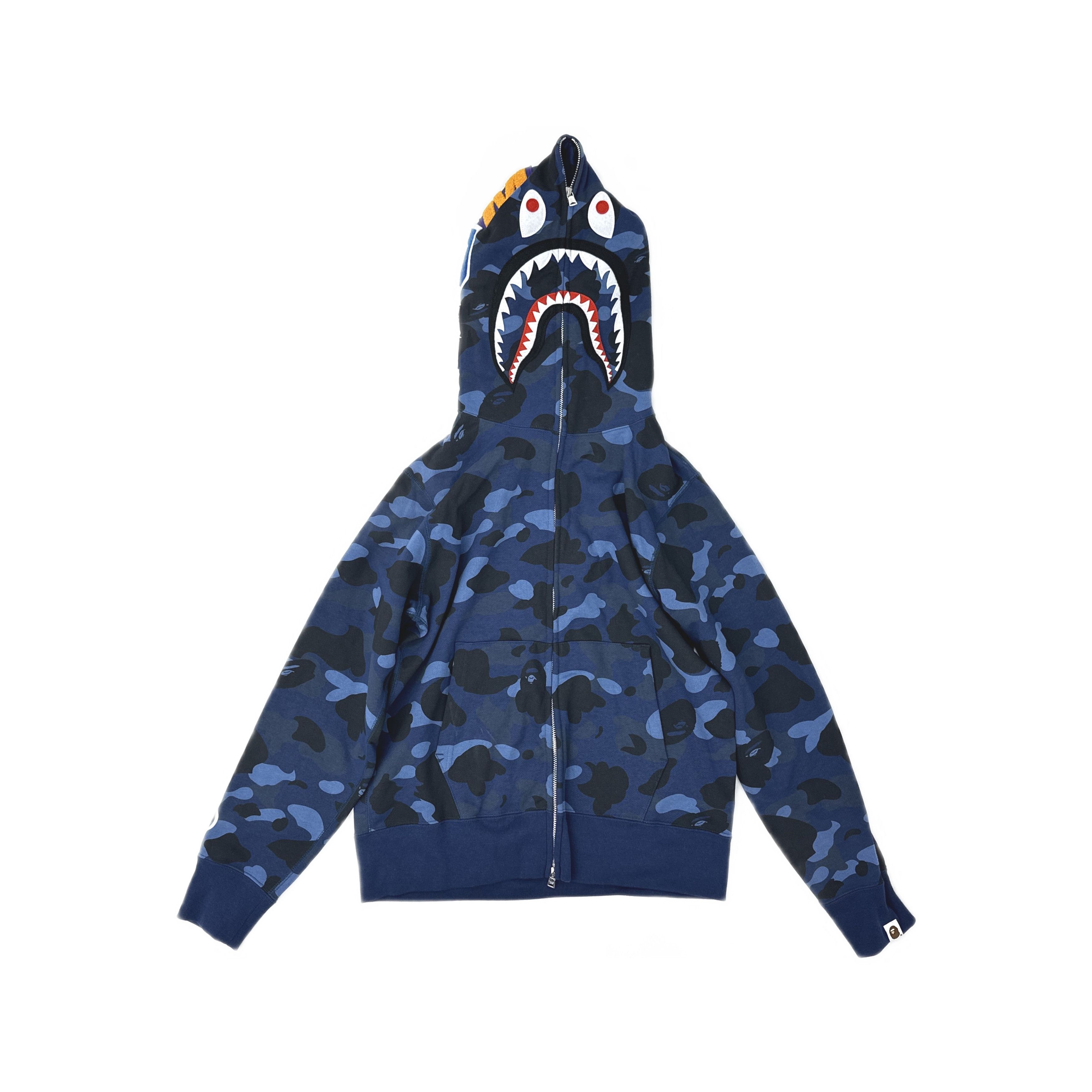 Bape A BATHING APE Color Camo Shark Full Zip Hoodie S Size US S / EU 44-46 / 1 - 2 Thumbnail