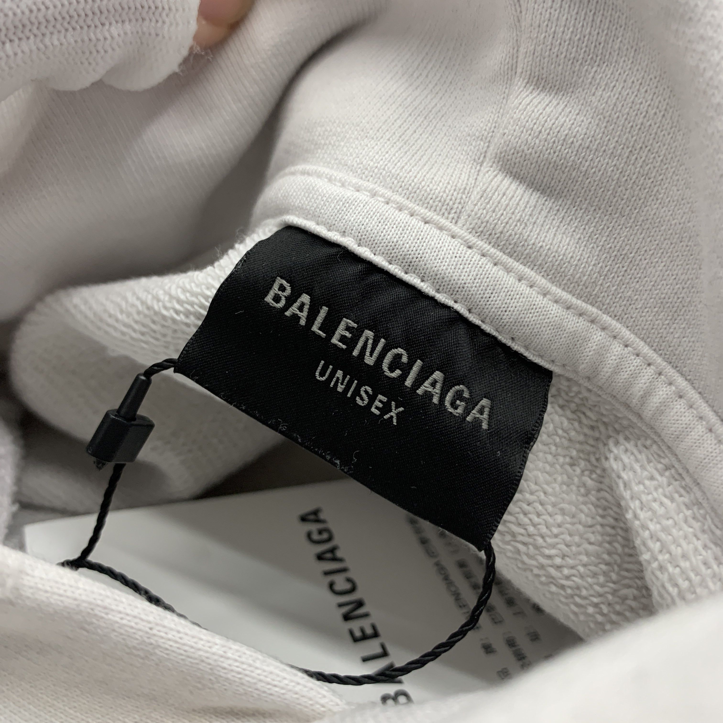 Balenciaga Balenciaga Distressed Logo Printed Hoodie S Size US S / EU 44-46 / 1 - 4 Thumbnail