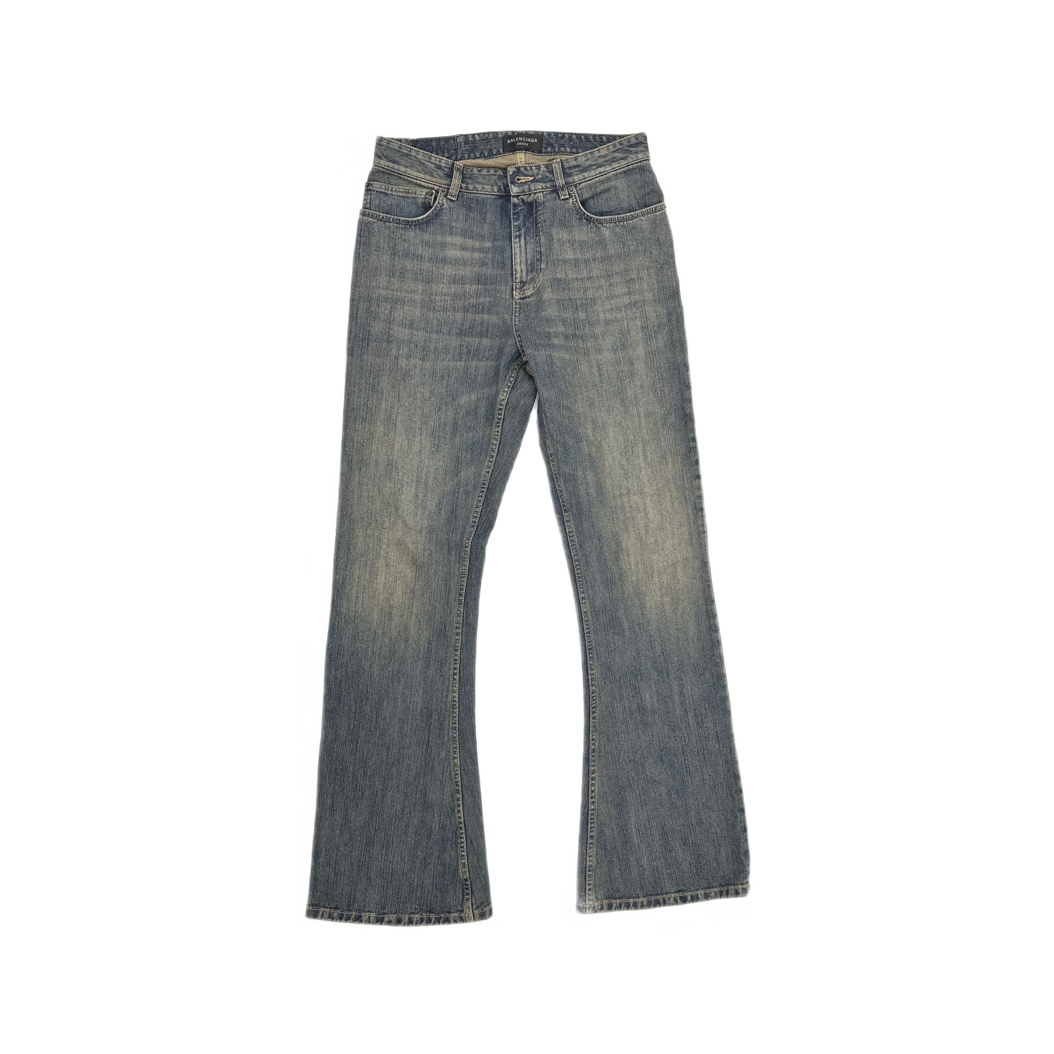 Balenciaga Balenciaga Distressed Bootcut Jeans L Size 30" / US 8 / IT 44 - 2 Thumbnail