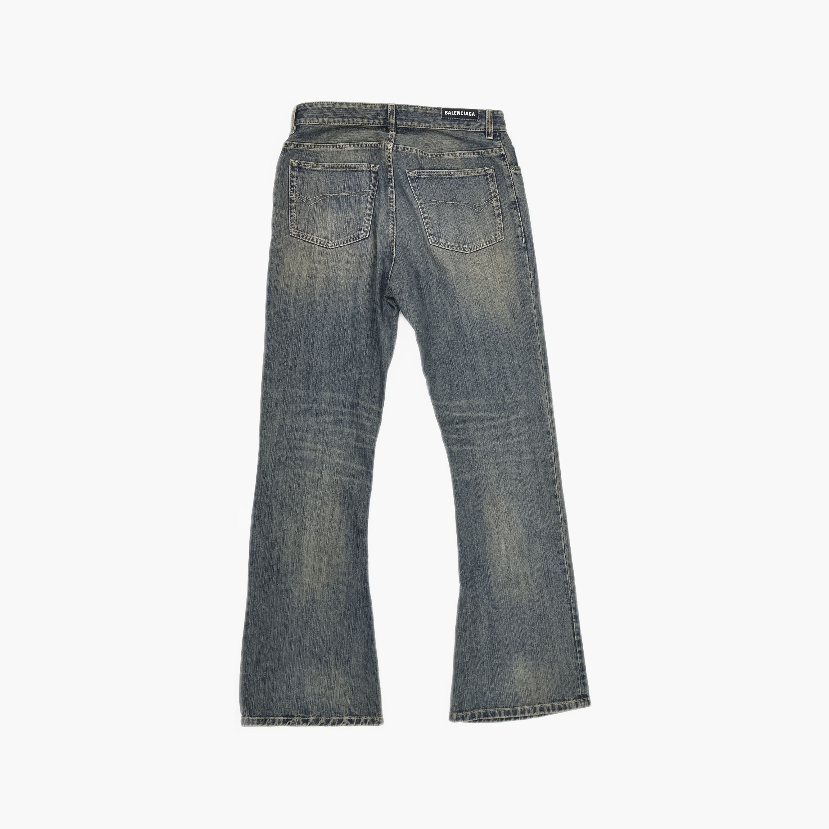 Balenciaga Balenciaga Distressed Bootcut Jeans L Size 30" / US 8 / IT 44 - 3 Thumbnail