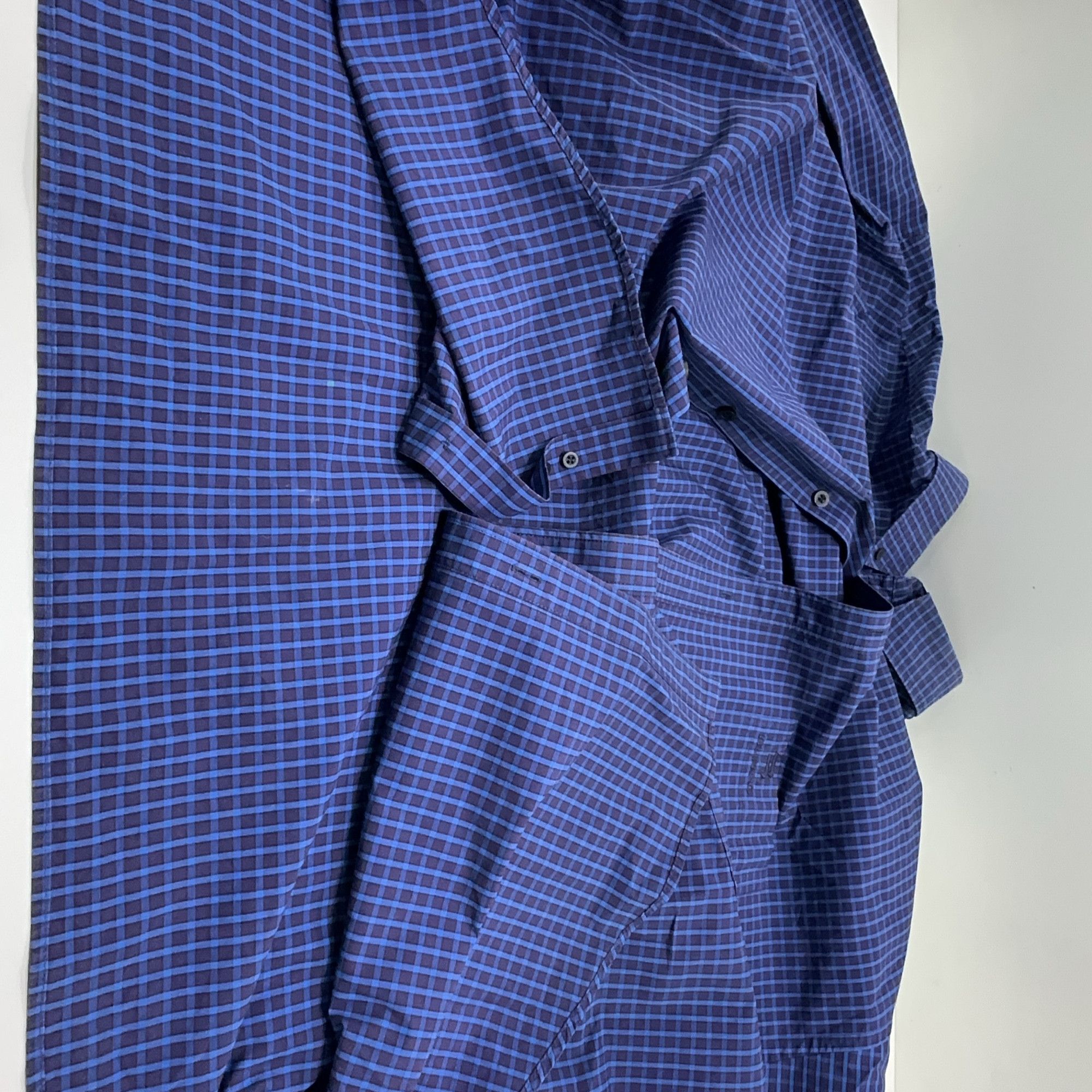 Balenciaga Balenciaga Blue Plaid Shirt Size 39 Size US M / EU 48-50 / 2 - 8 Thumbnail