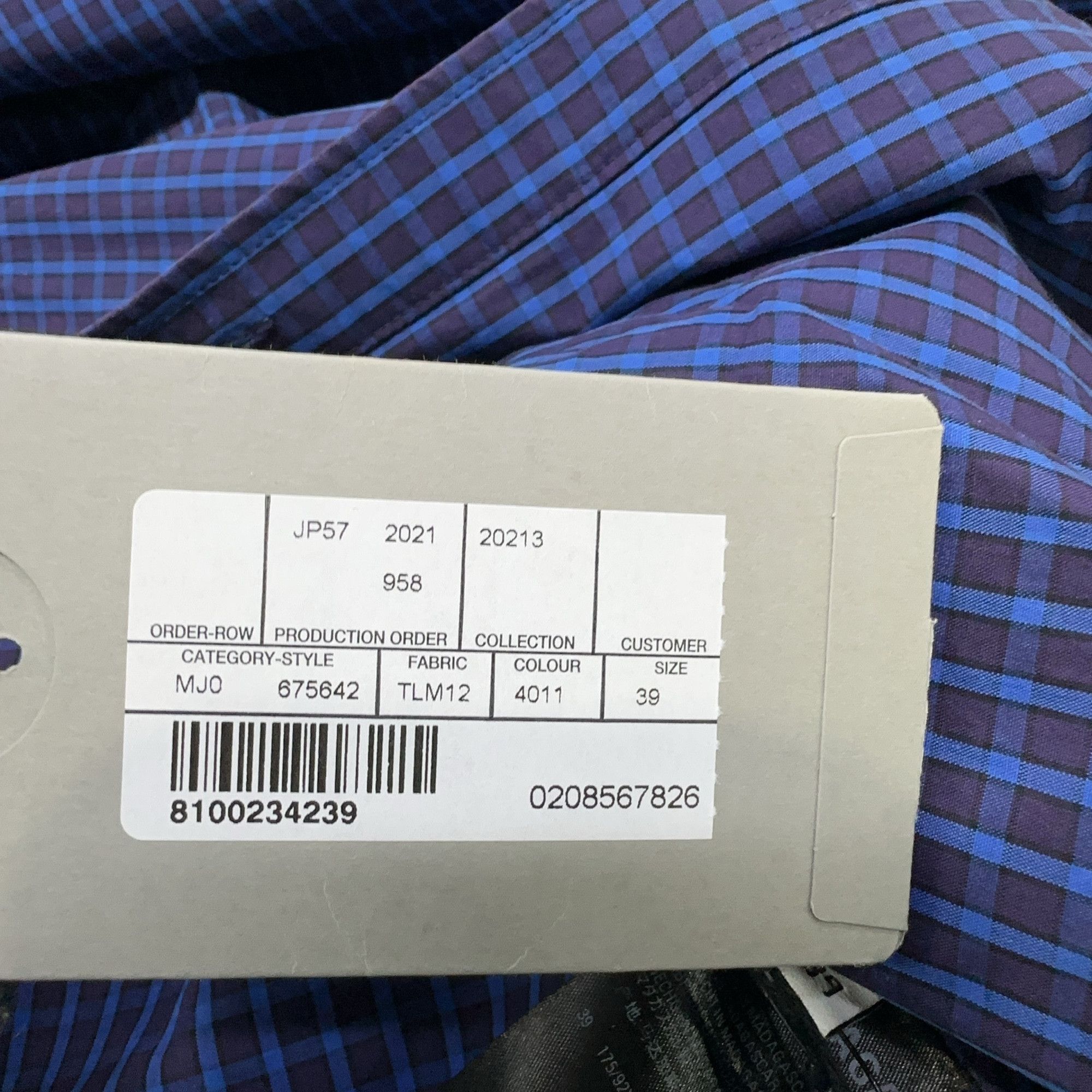 Balenciaga Balenciaga Blue Plaid Shirt Size 39 Size US M / EU 48-50 / 2 - 5 Thumbnail