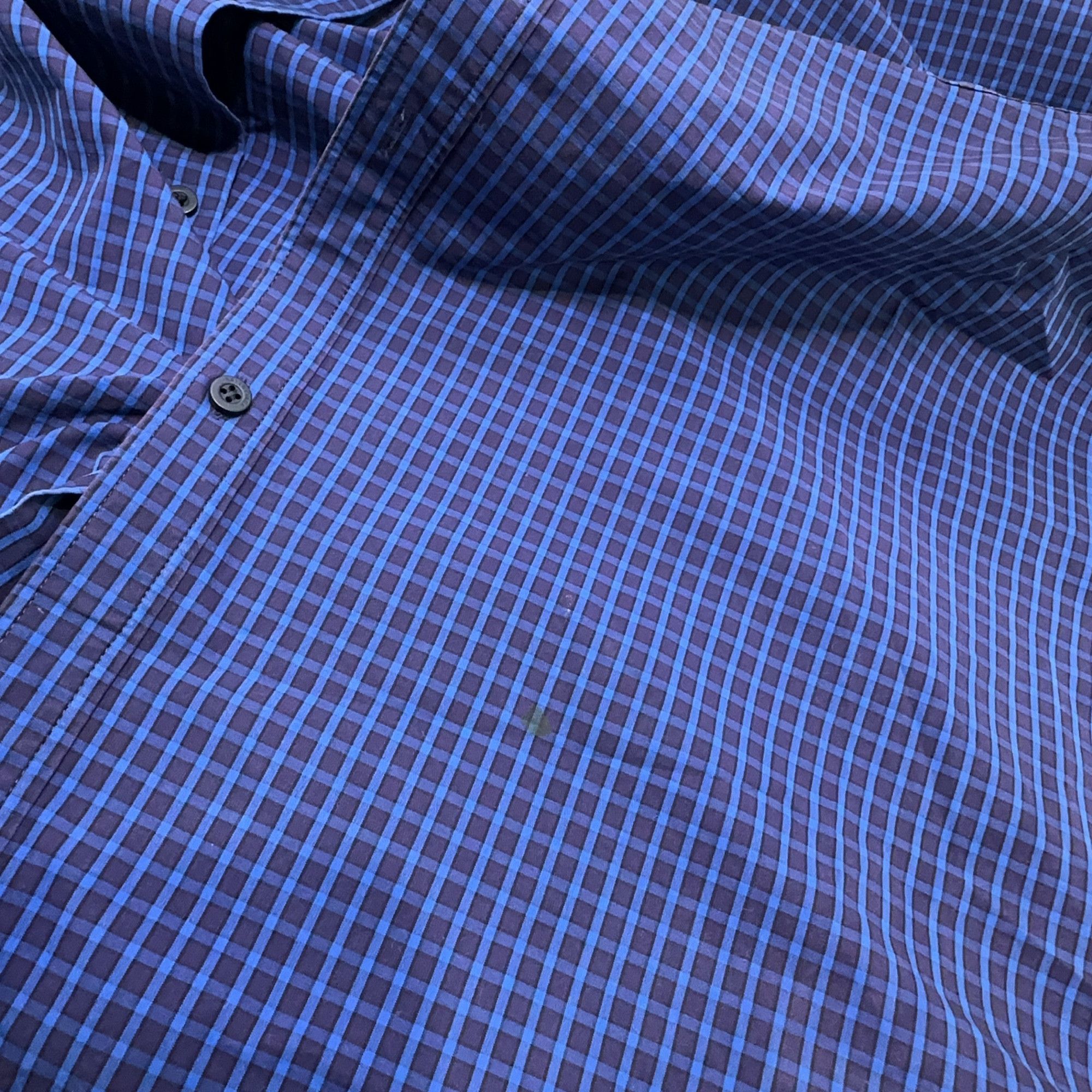Balenciaga Balenciaga Blue Plaid Shirt Size 39 Size US M / EU 48-50 / 2 - 9 Thumbnail