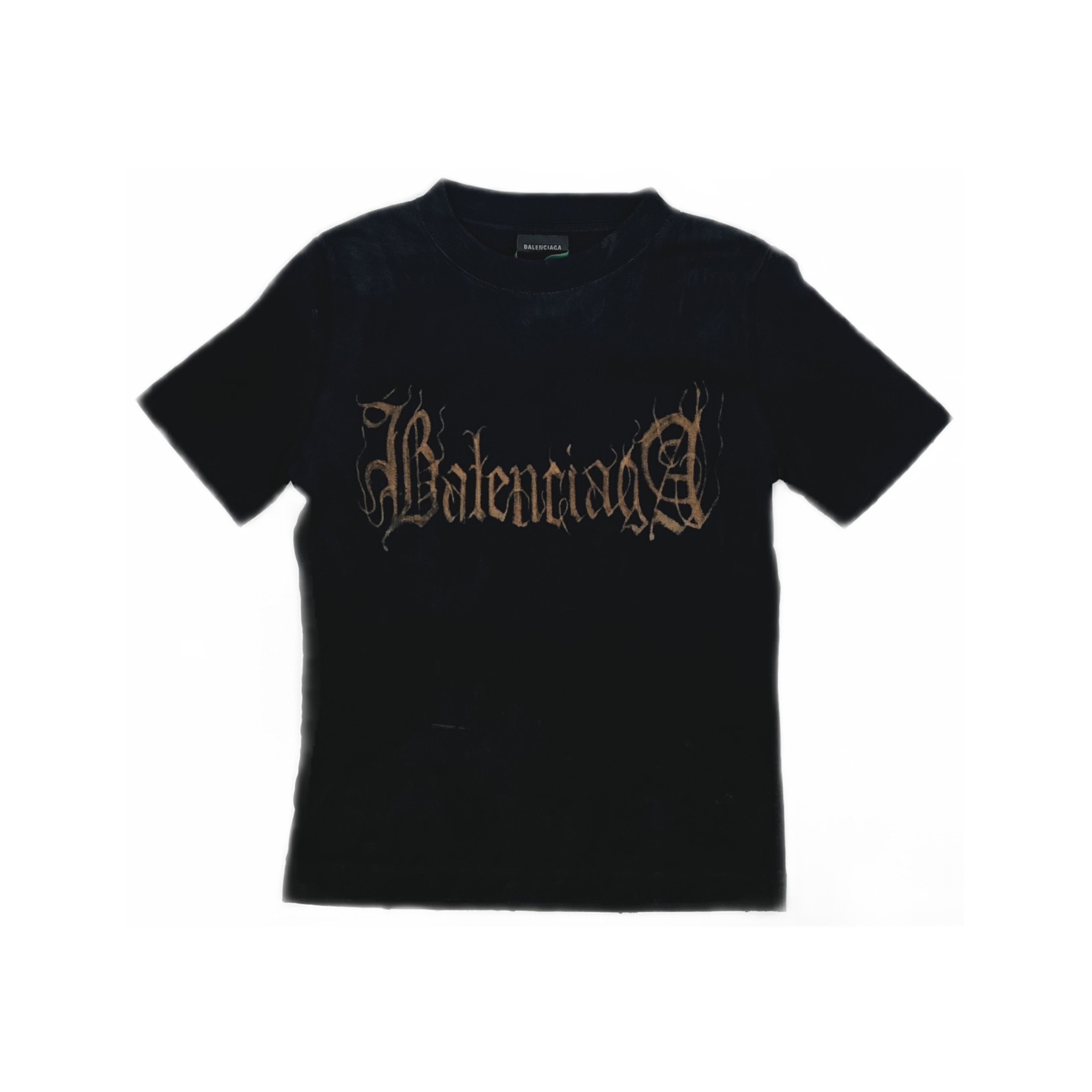 Balenciaga Balenciaga Gothic Logo Graphic T-Shirt L Size L / US 10 / IT 46 - 2 Thumbnail