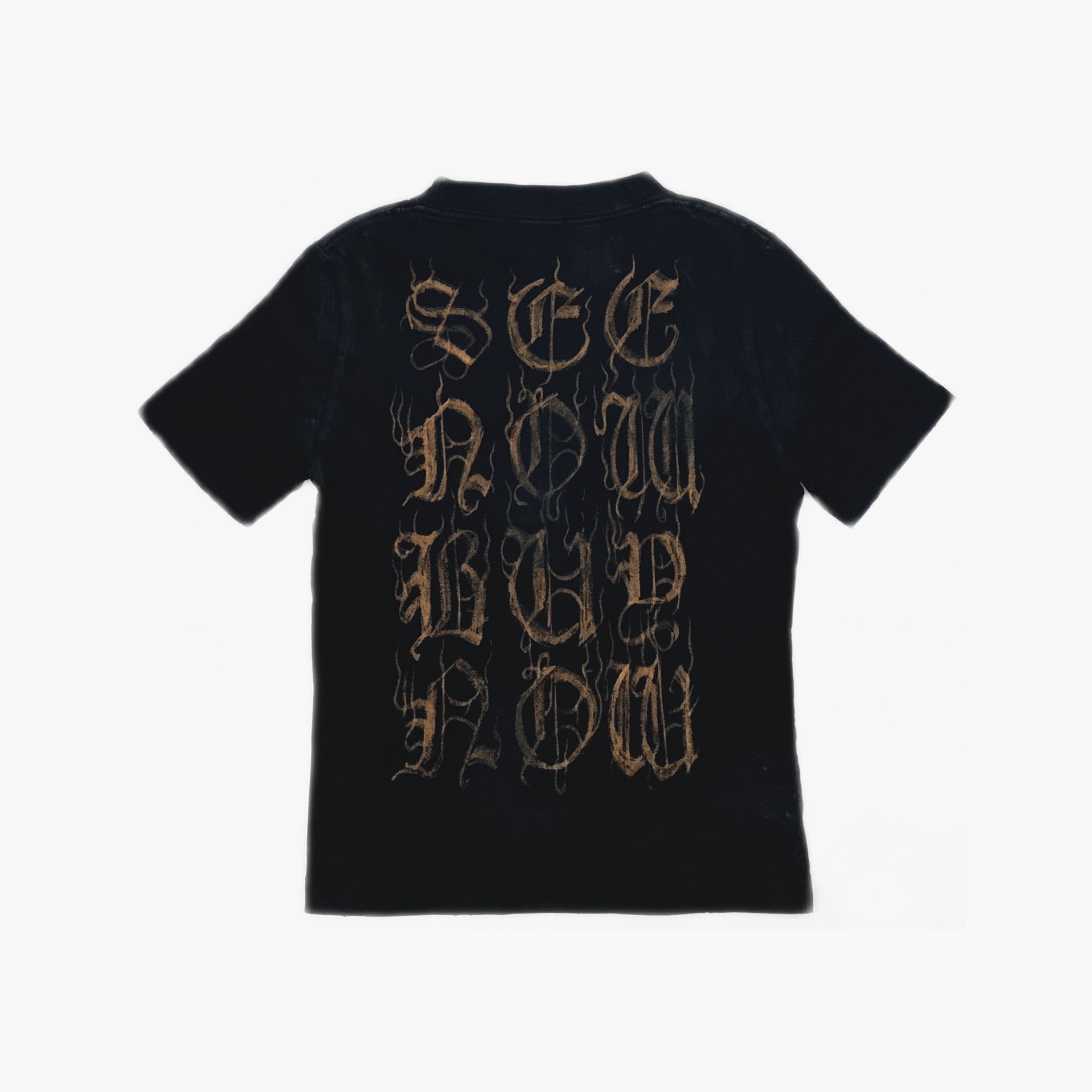 Balenciaga Balenciaga Gothic Logo Graphic T-Shirt L Size L / US 10 / IT 46 - 3 Thumbnail
