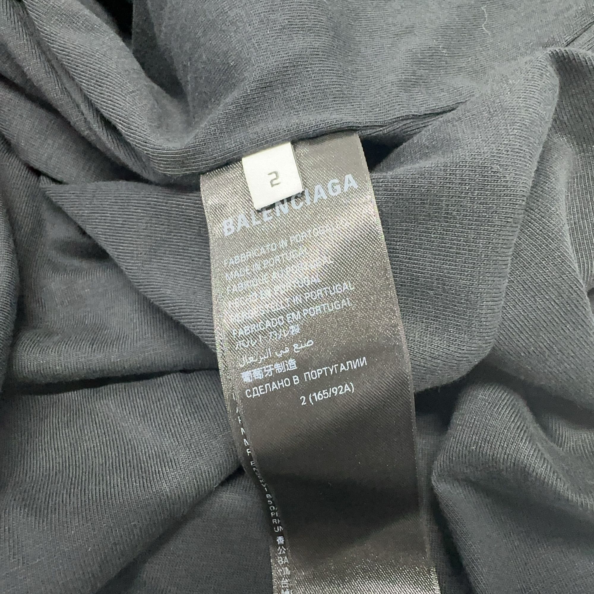 Balenciaga Balenciaga Distressed Logo T-Shirt Size 2 Size US M / EU 48-50 / 2 - 8 Thumbnail