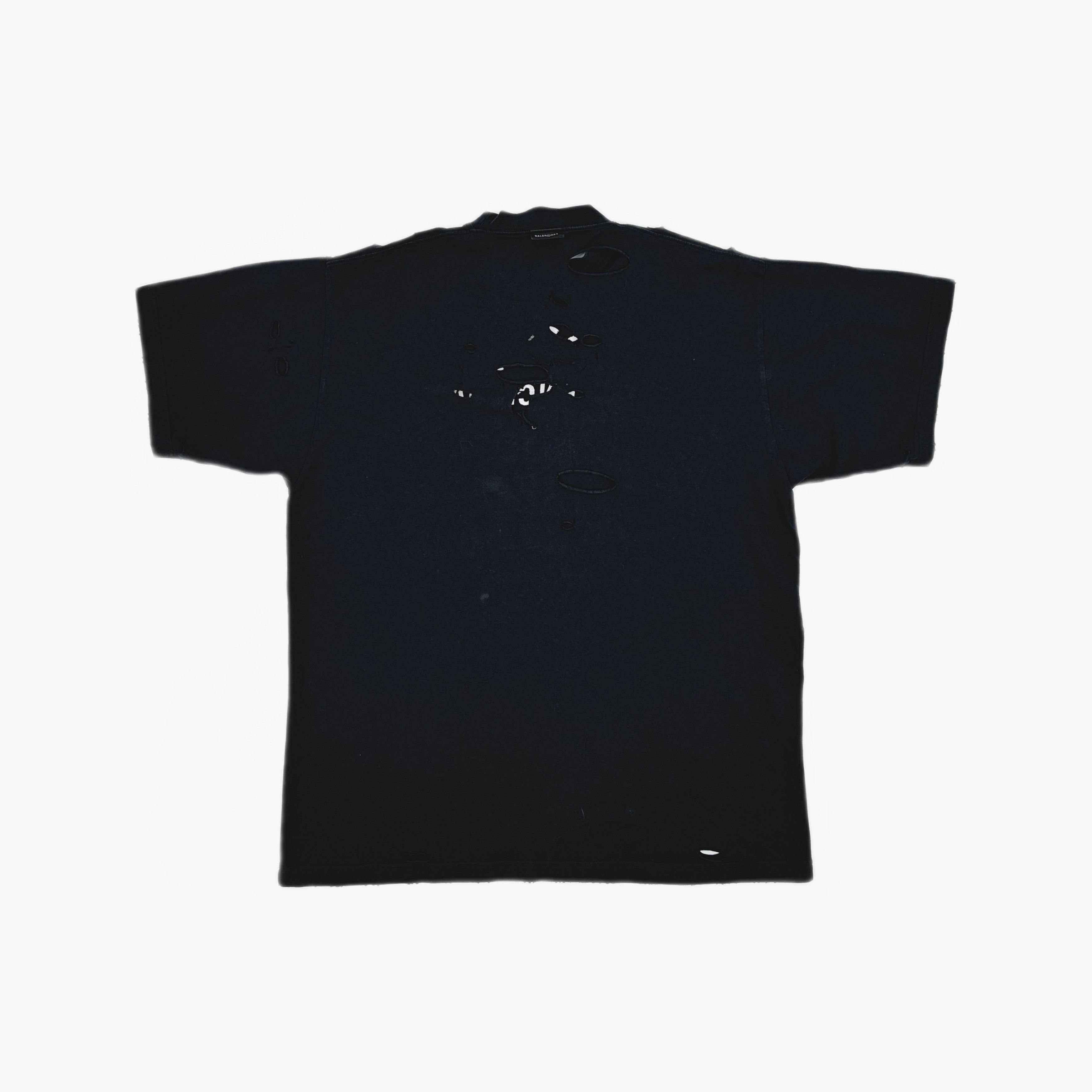 Balenciaga Balenciaga Distressed Logo T-Shirt Size 2 Size US M / EU 48-50 / 2 - 3 Thumbnail