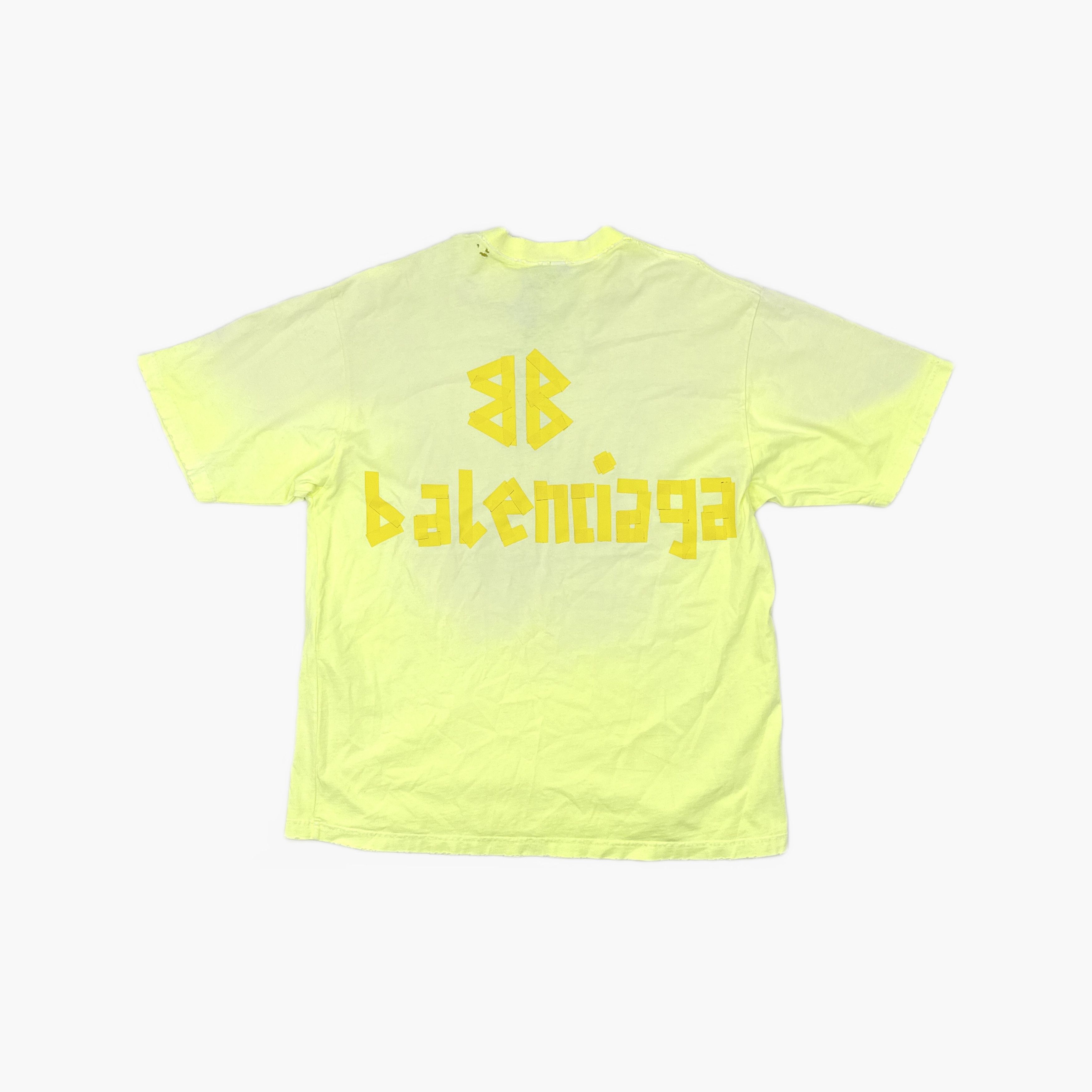 Balenciaga Balenciaga Tape Logo Short Sleeve T-Shirt Size M Size US M / EU 48-50 / 2 - 3 Thumbnail