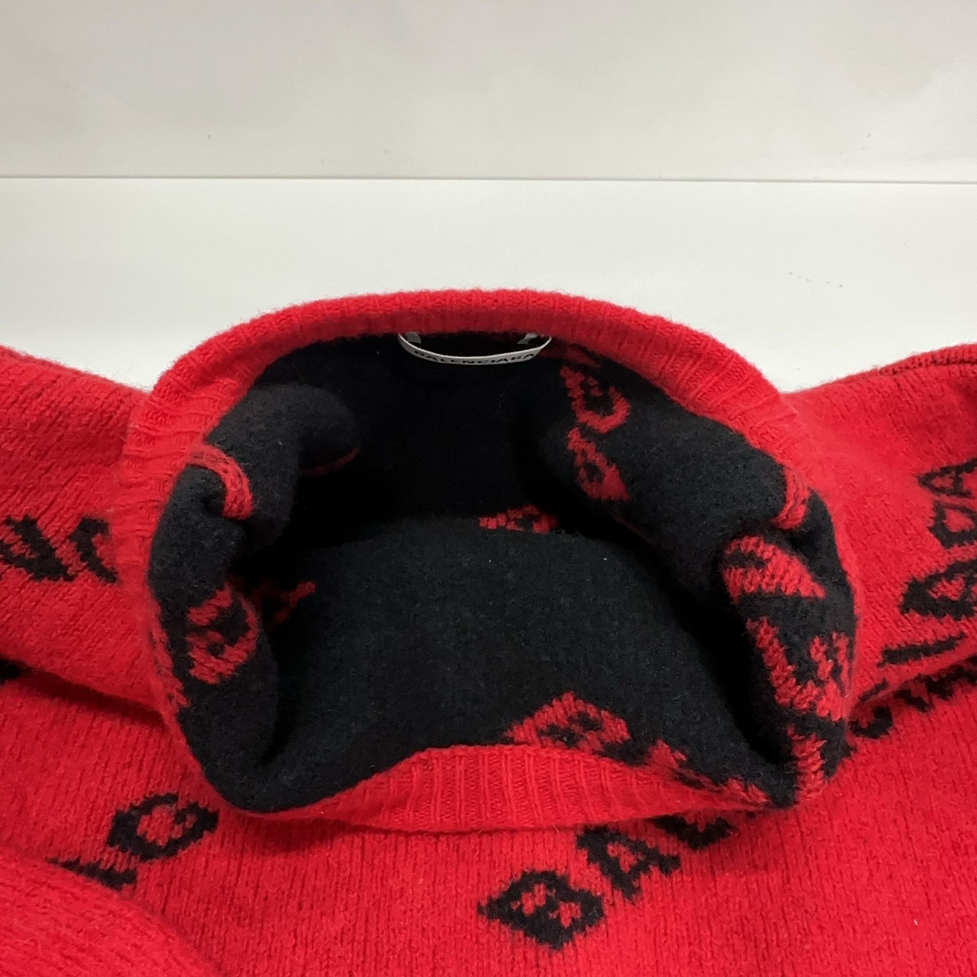 Balenciaga Balenciaga Logo Print Wool Sweater Size M Size US M / EU 48-50 / 2 - 8 Thumbnail