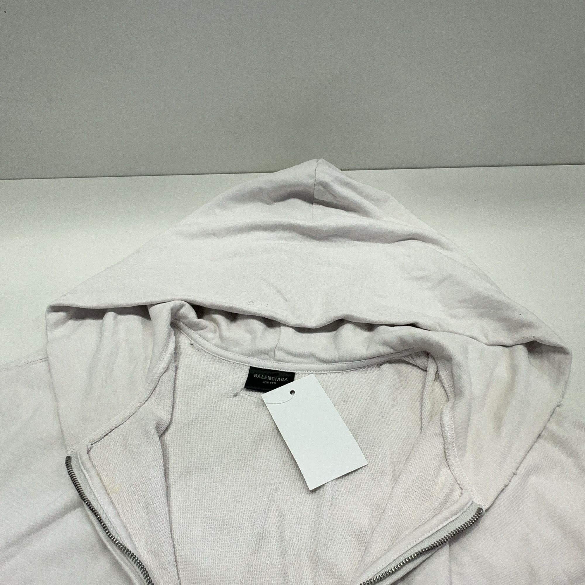 Balenciaga Balenciaga SS22 Logo Print Zip-Up Hoodie XS Size XS / US 0-2 / IT 36-38 - 7 Thumbnail