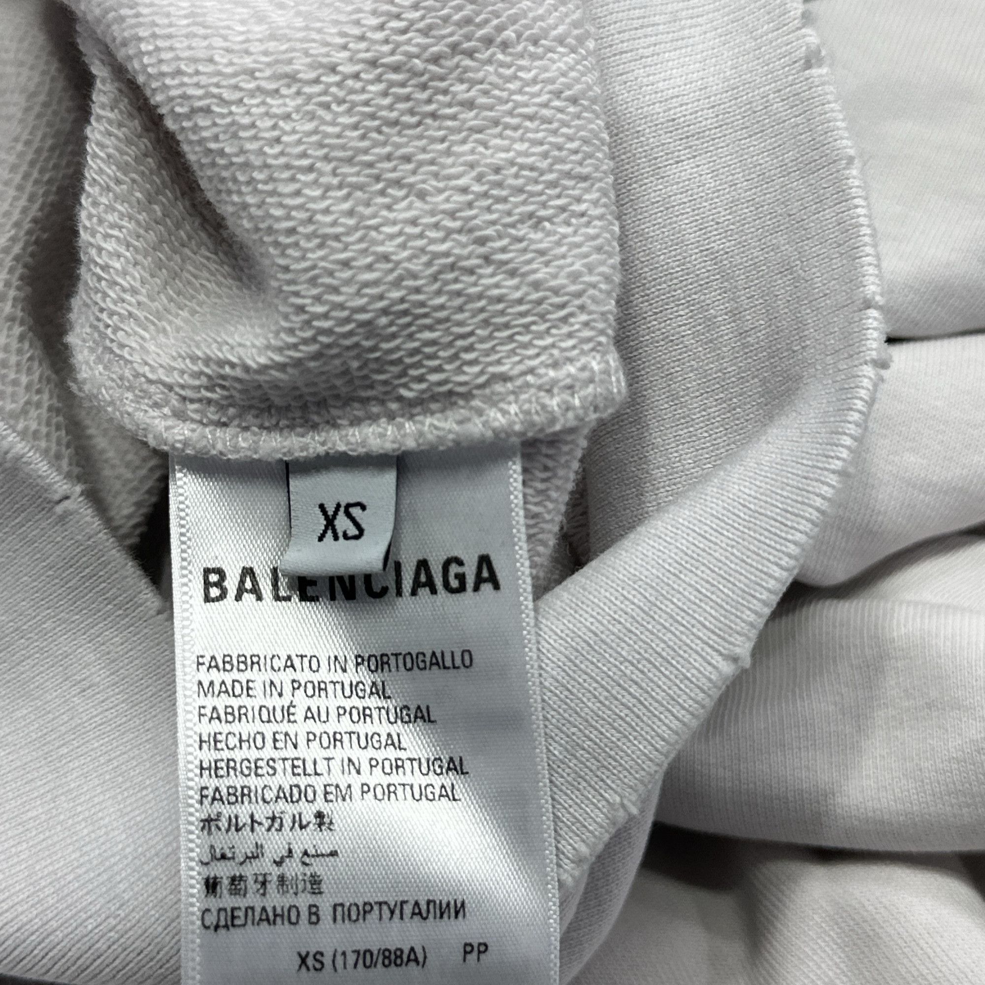Balenciaga Balenciaga SS22 Logo Print Zip-Up Hoodie XS Size XS / US 0-2 / IT 36-38 - 4 Thumbnail