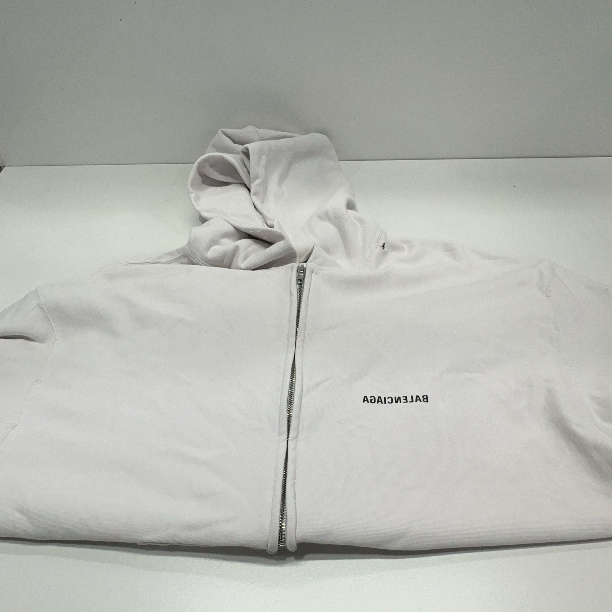 Balenciaga Balenciaga SS22 Logo Print Zip-Up Hoodie XS Size XS / US 0-2 / IT 36-38 - 9 Thumbnail