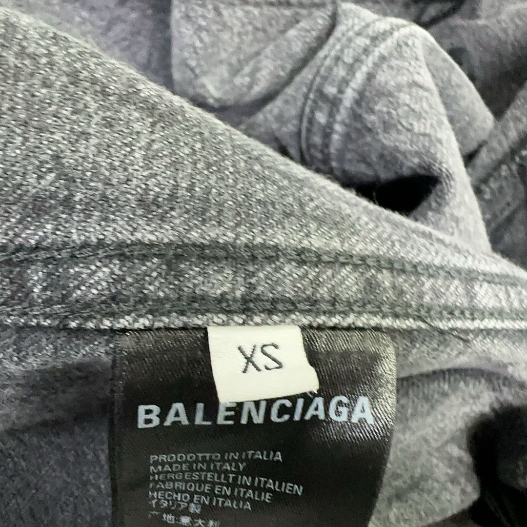 Balenciaga Balenciaga Heart Logo Denim Jacket XS Size XS / US 0-2 / IT 36-38 - 6 Thumbnail