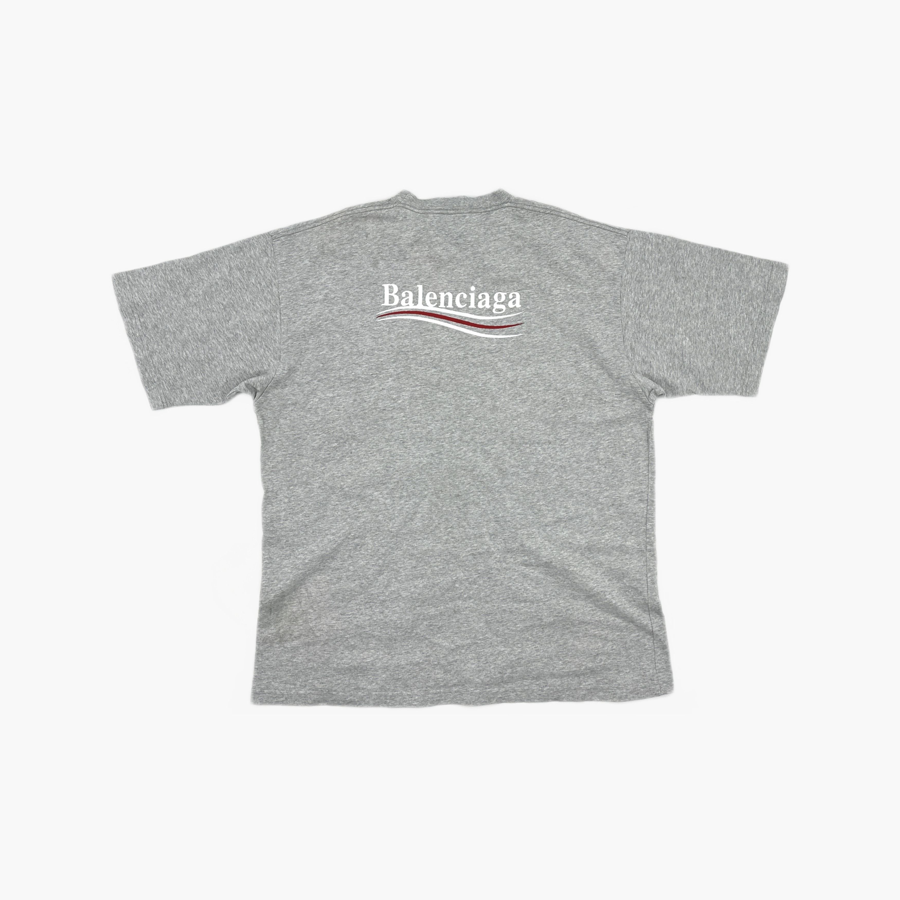Balenciaga Balenciaga Political Campaign T-Shirt Gray L Size US L / EU 52-54 / 3 - 3 Thumbnail
