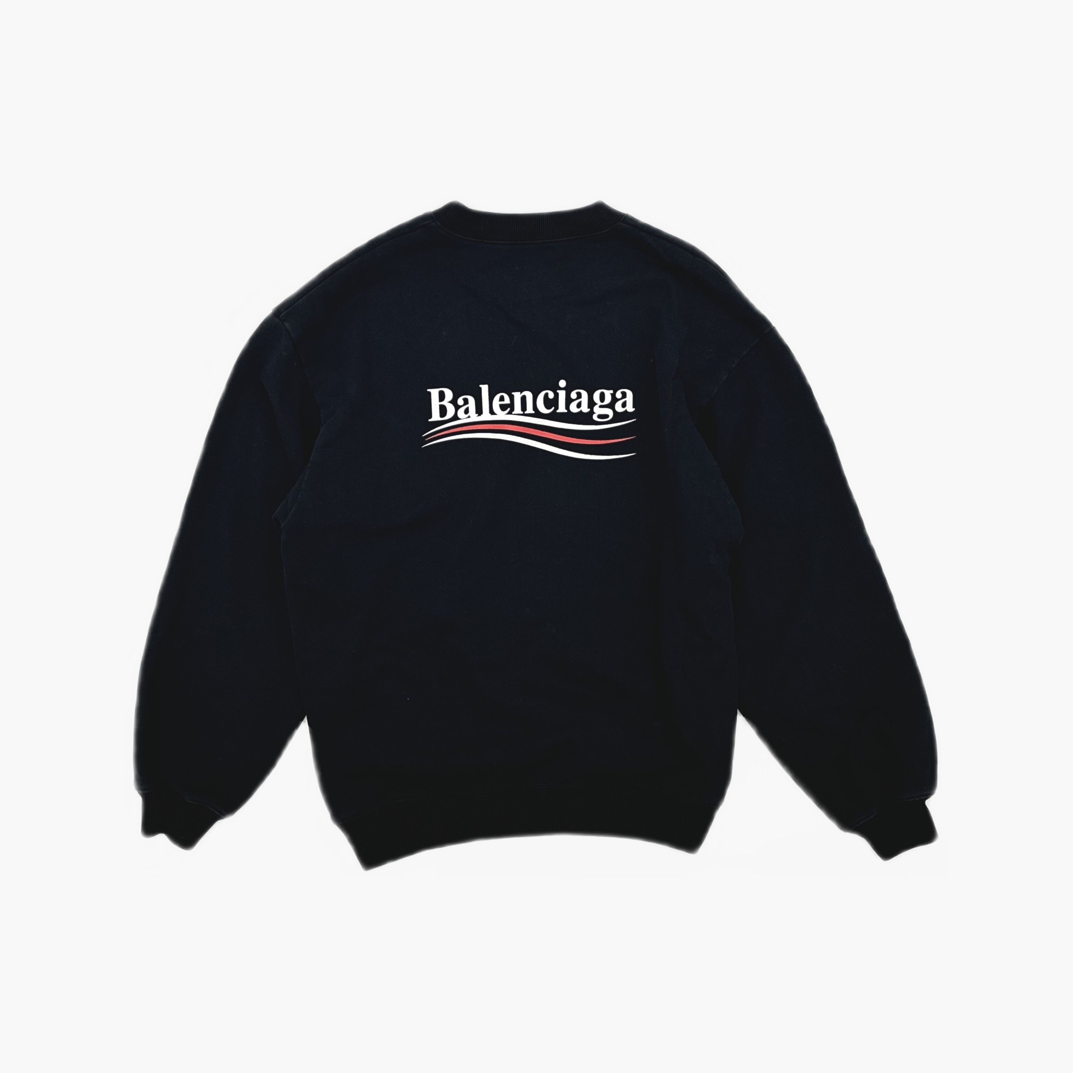 Balenciaga Balenciaga Wave Logo Sweatshirt Size M Size US M / EU 48-50 / 2 - 3 Thumbnail