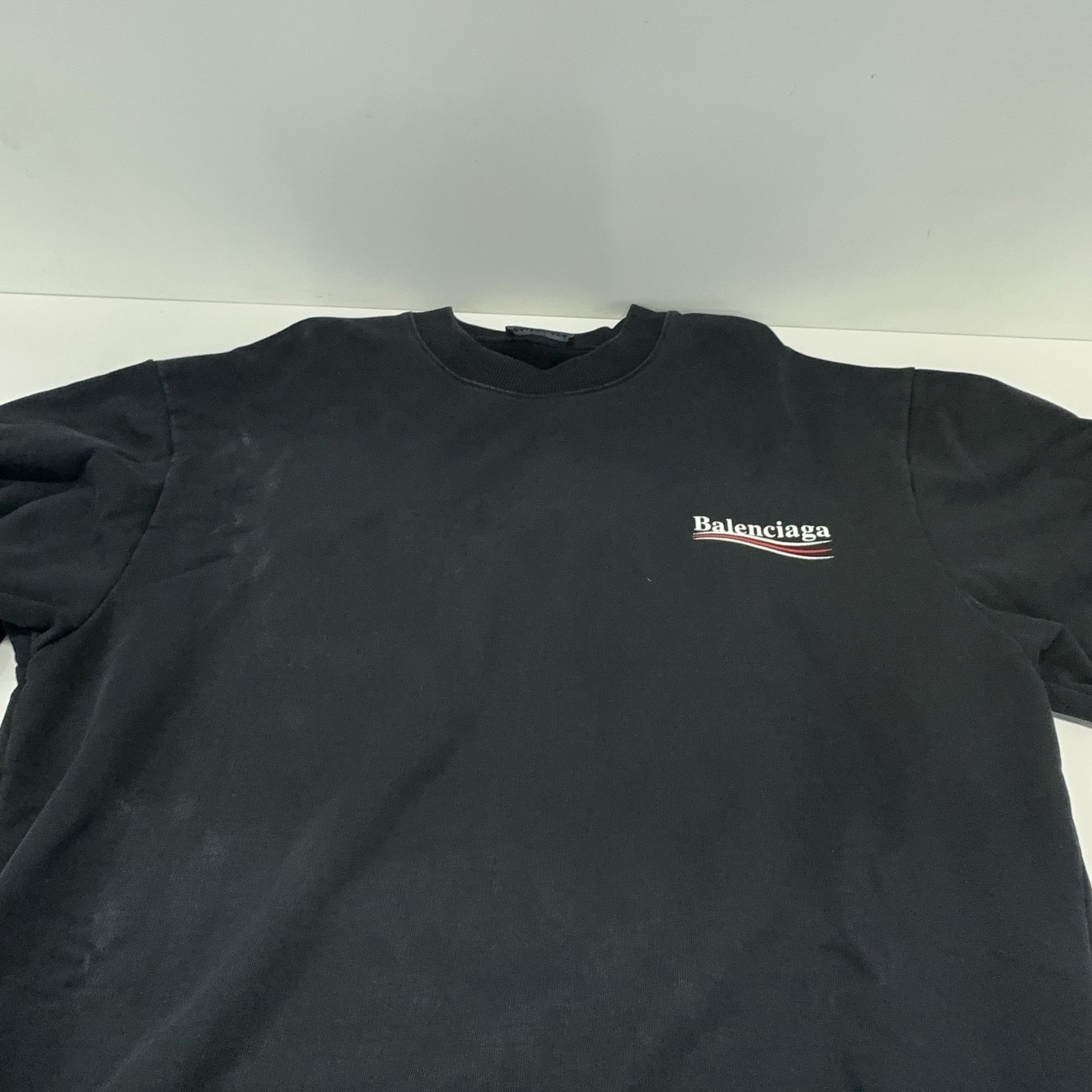 Balenciaga Balenciaga Wave Logo Sweatshirt Size M Size US M / EU 48-50 / 2 - 7 Thumbnail