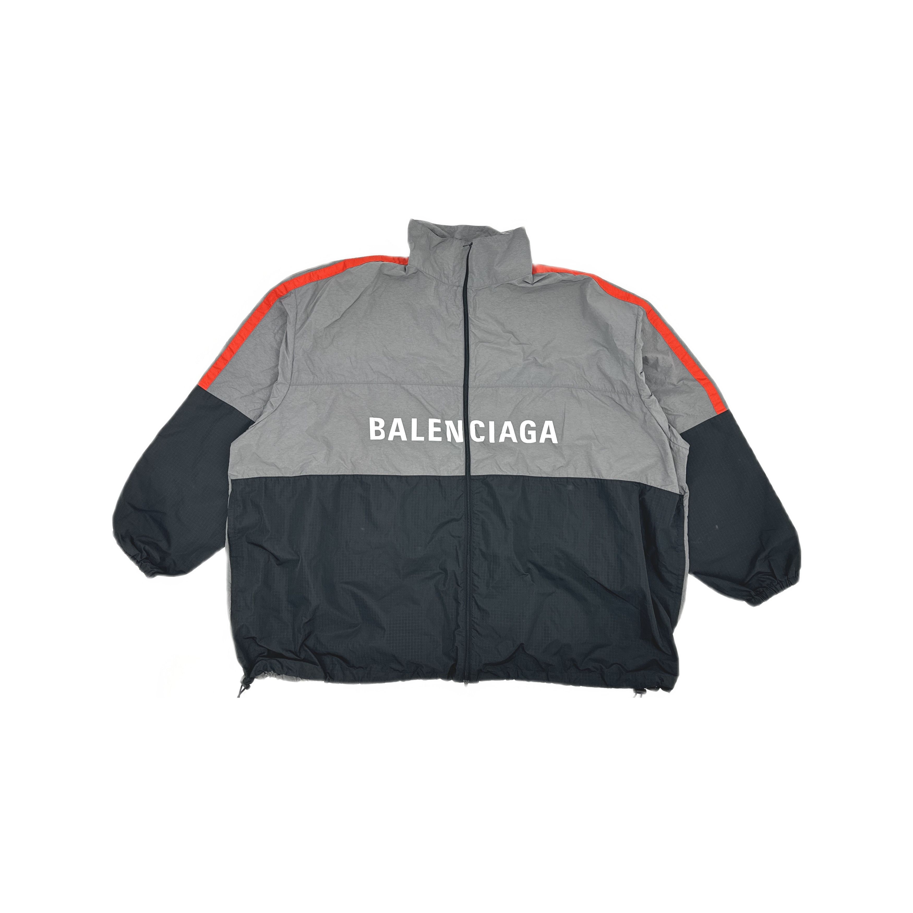 Balenciaga Balenciaga Logo Colorblock Windbreaker Jacket 52 Size US L / EU 52-54 / 3 - 2 Thumbnail
