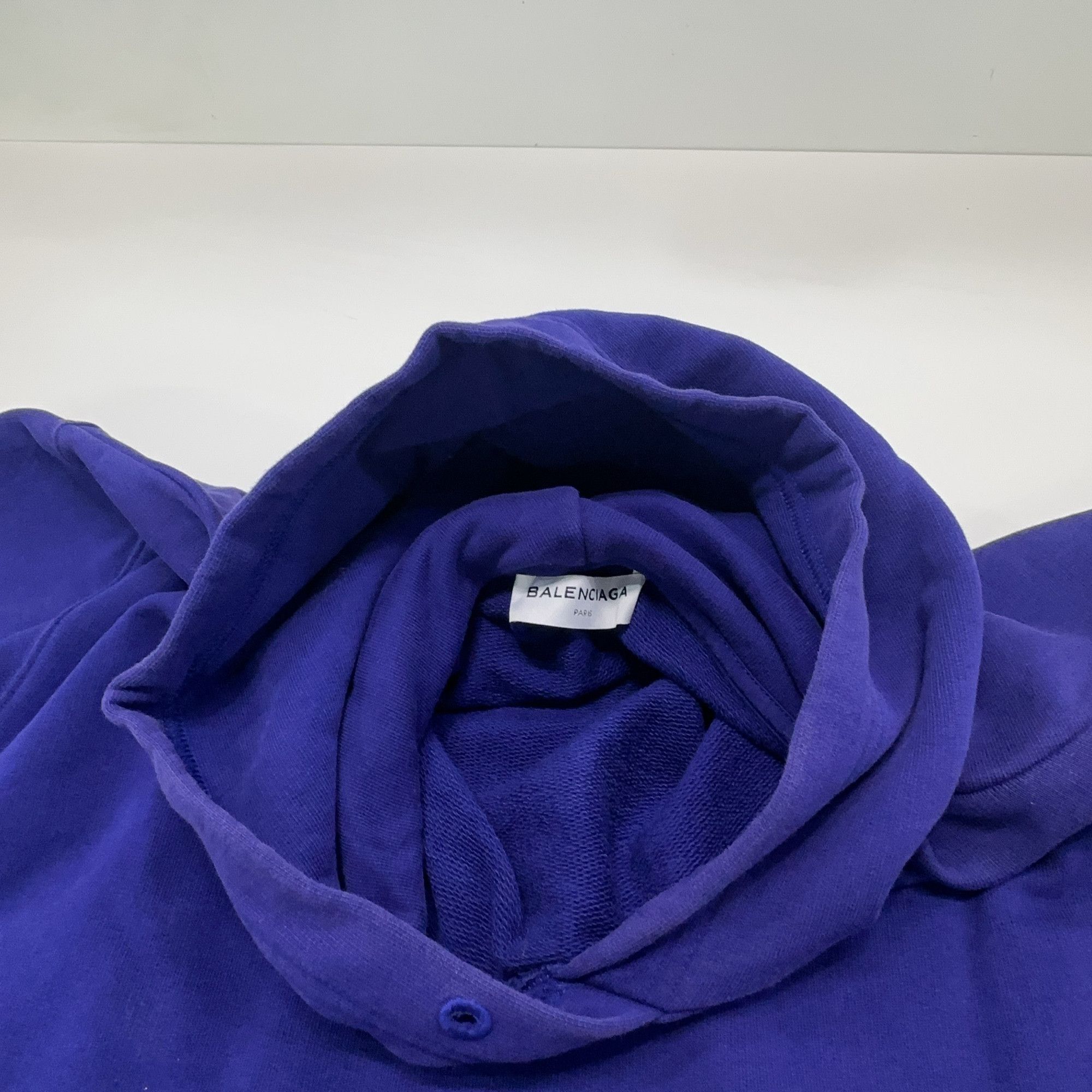Balenciaga Balenciaga 2017 Campaign Logo Hoodie Purple XS Size US XS / EU 42 / 0 - 17 Thumbnail