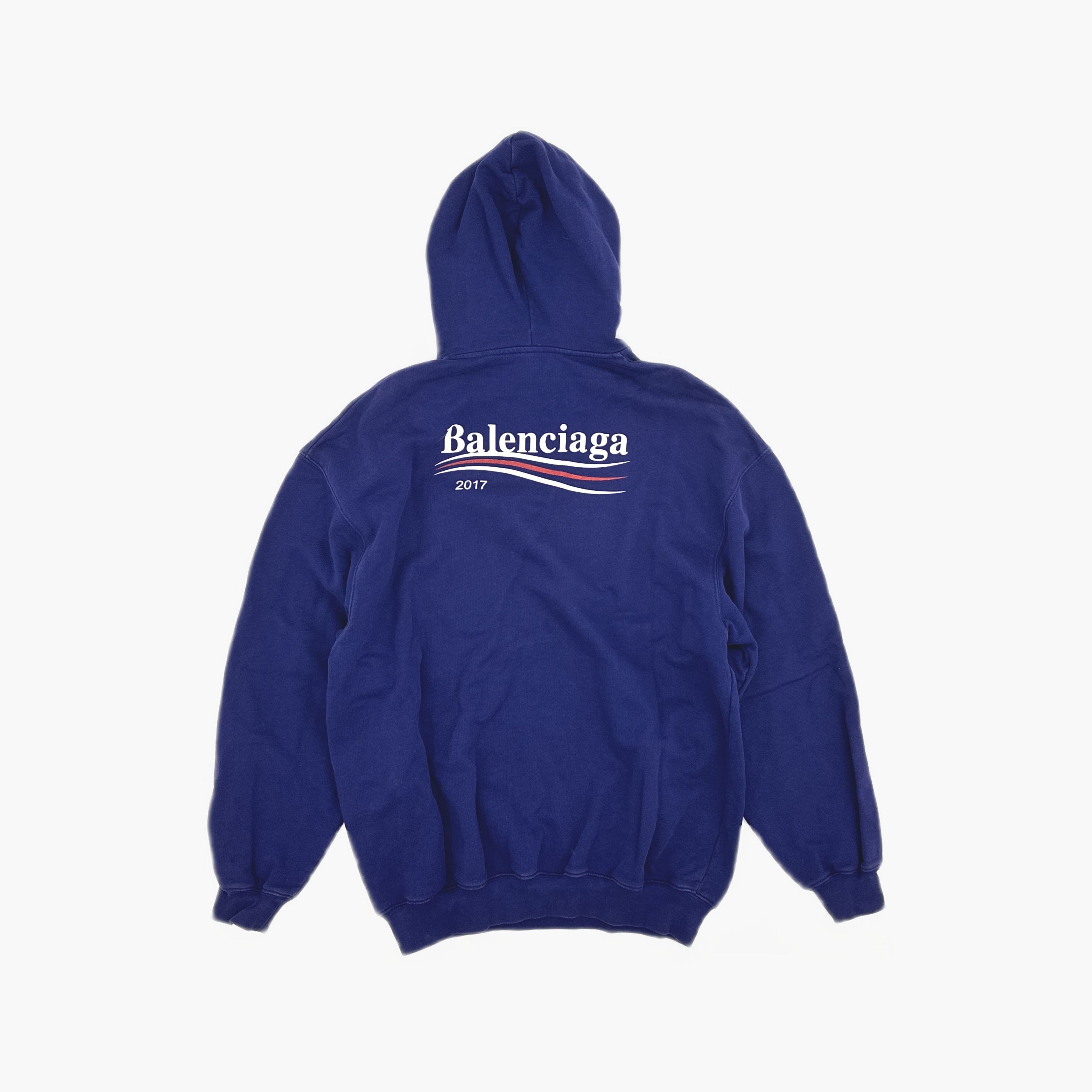 Balenciaga Balenciaga 2017 Campaign Logo Hoodie Purple XS Size US XS / EU 42 / 0 - 3 Thumbnail