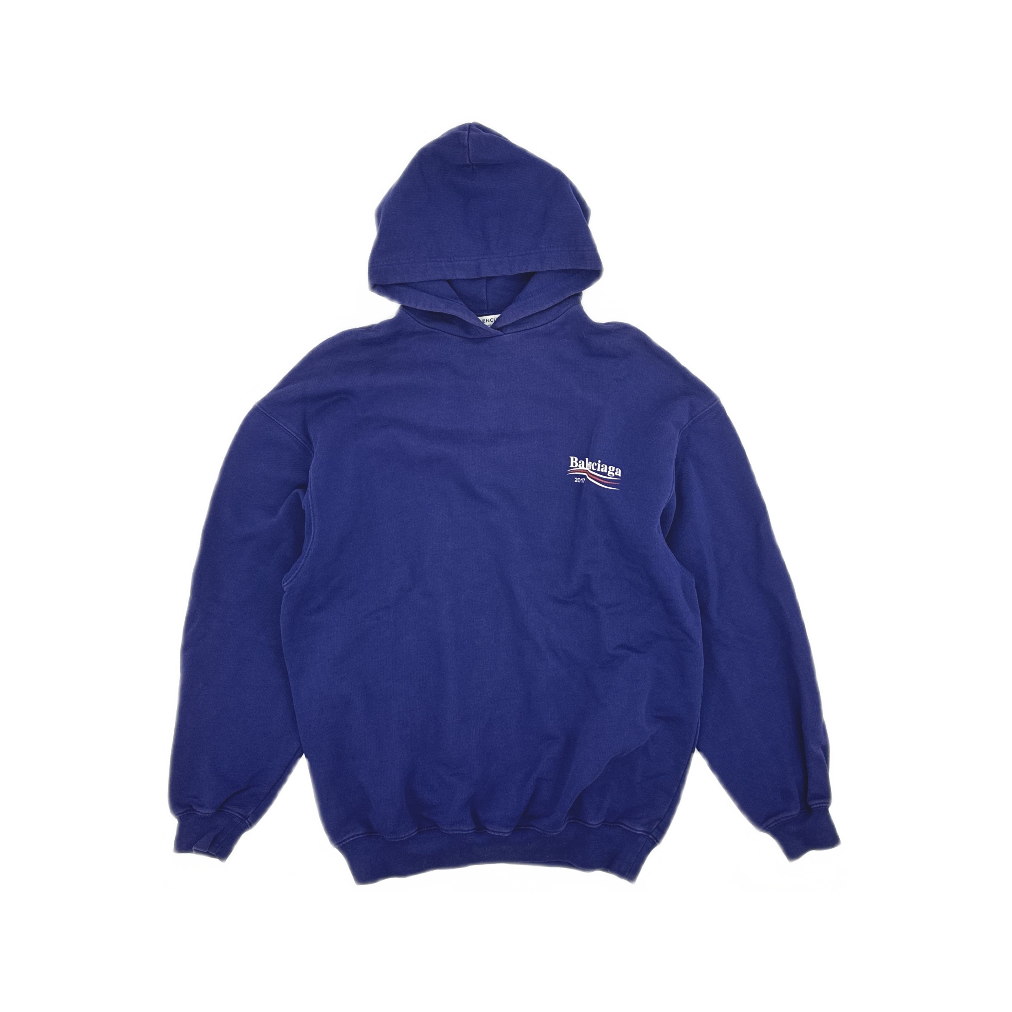 Balenciaga Balenciaga 2017 Campaign Logo Hoodie Purple XS Size US XS / EU 42 / 0 - 2 Thumbnail