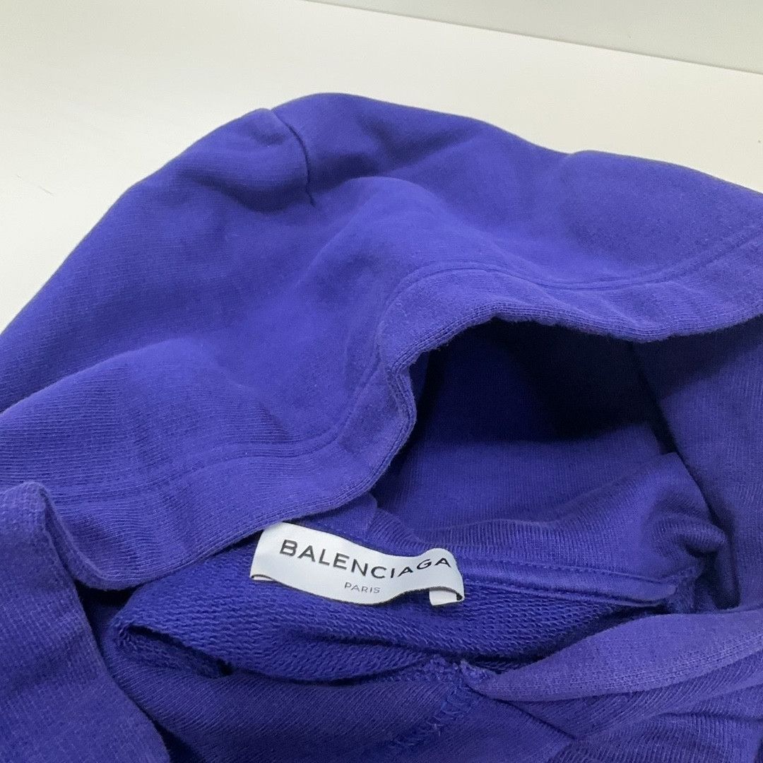 Balenciaga Balenciaga 2017 Campaign Logo Hoodie Purple XS Size US XS / EU 42 / 0 - 8 Thumbnail