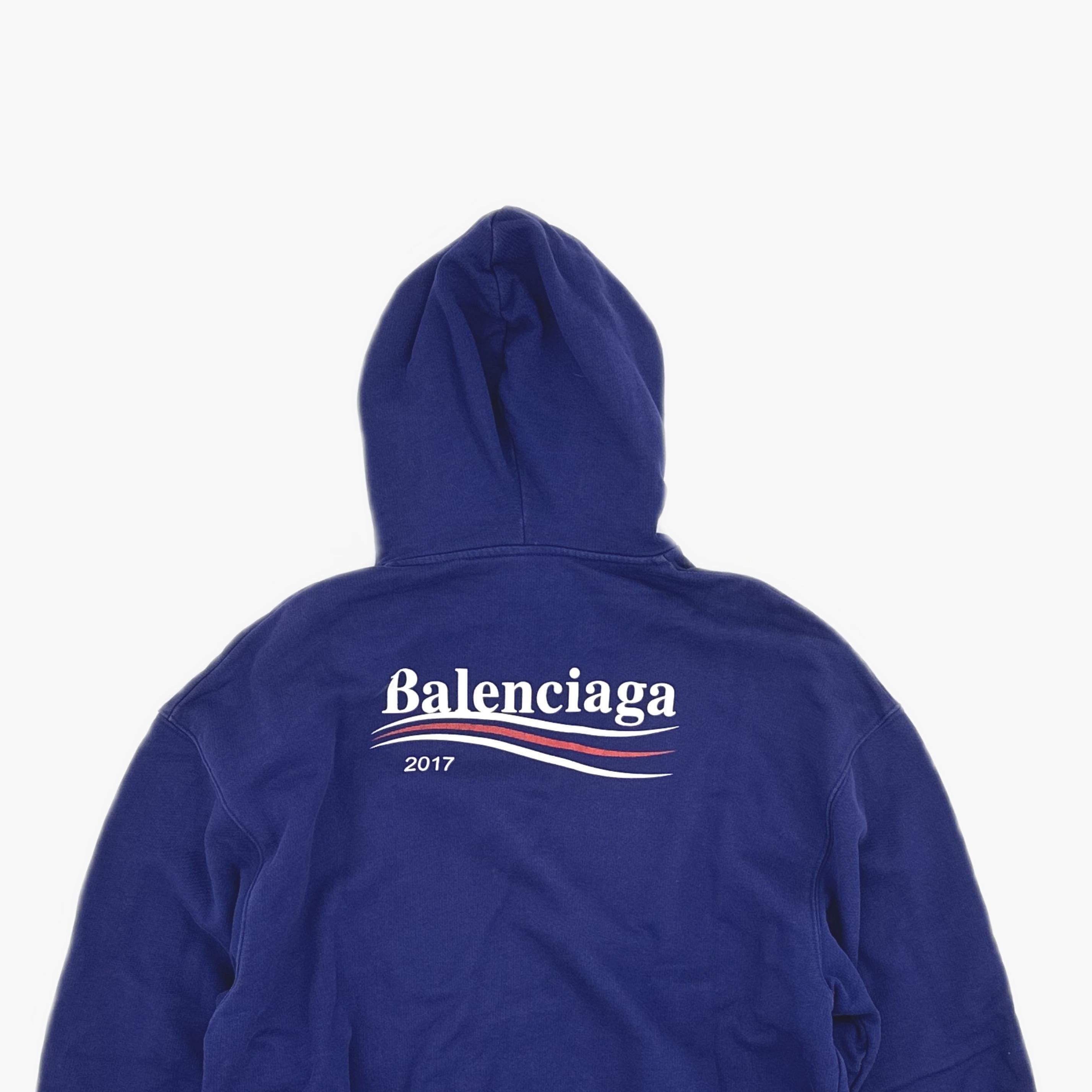 Balenciaga Balenciaga 2017 Campaign Logo Hoodie Purple XS Size US XS / EU 42 / 0 - 4 Thumbnail