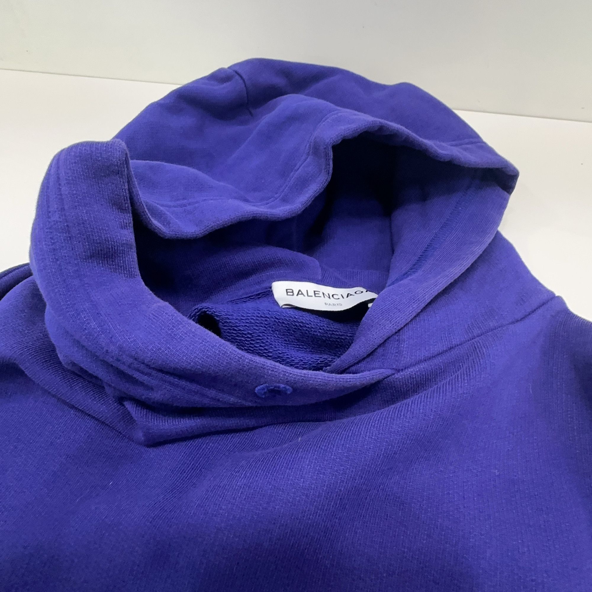 Balenciaga Balenciaga 2017 Campaign Logo Hoodie Purple XS Size US XS / EU 42 / 0 - 13 Thumbnail