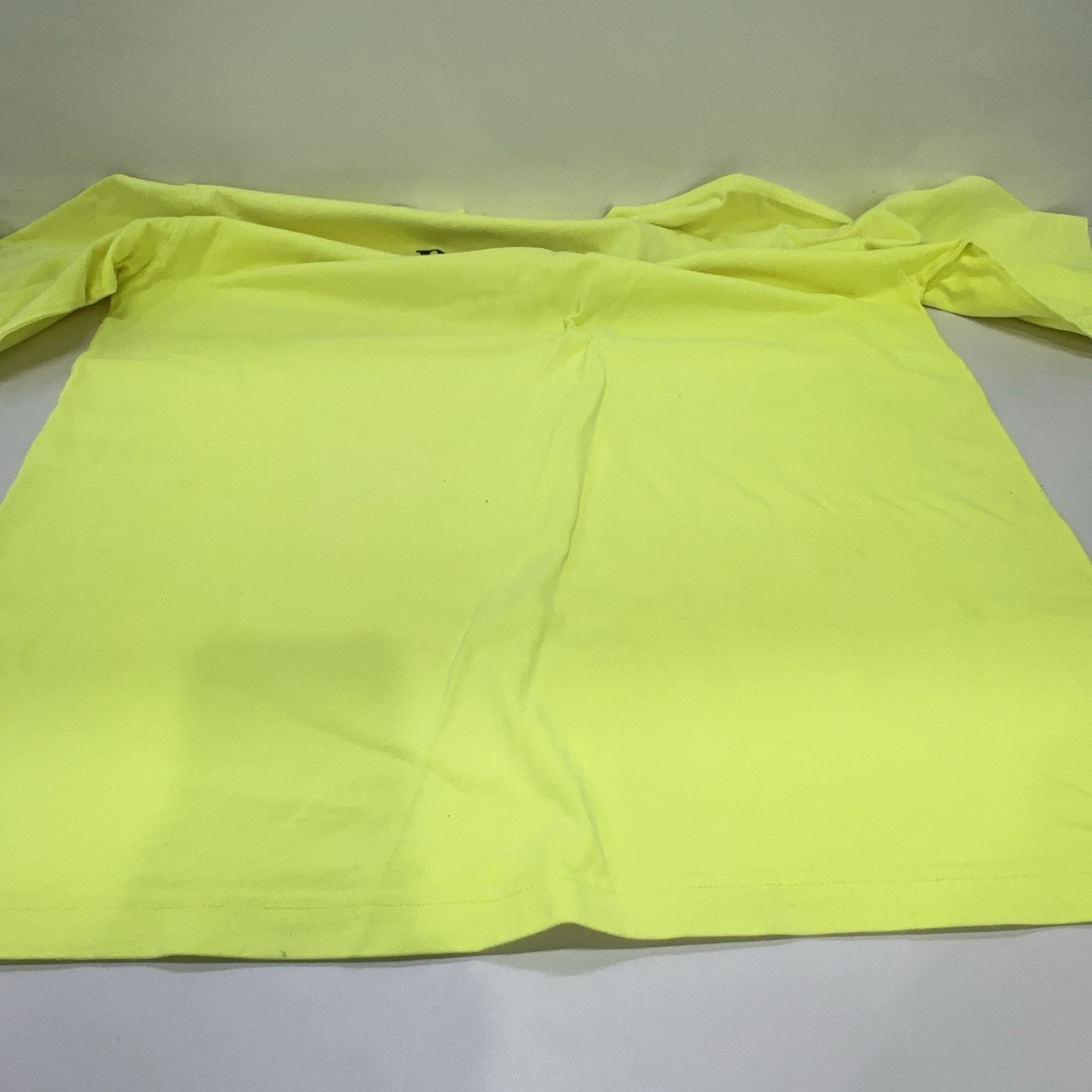 Balenciaga Balenciaga Wave Logo Print T-Shirt Yellow S Size US S / EU 44-46 / 1 - 12 Thumbnail