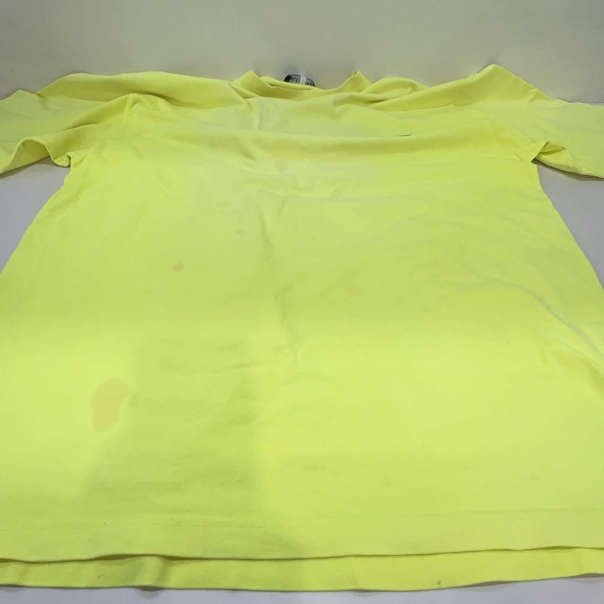Balenciaga Balenciaga Wave Logo Print T-Shirt Yellow S Size US S / EU 44-46 / 1 - 8 Thumbnail