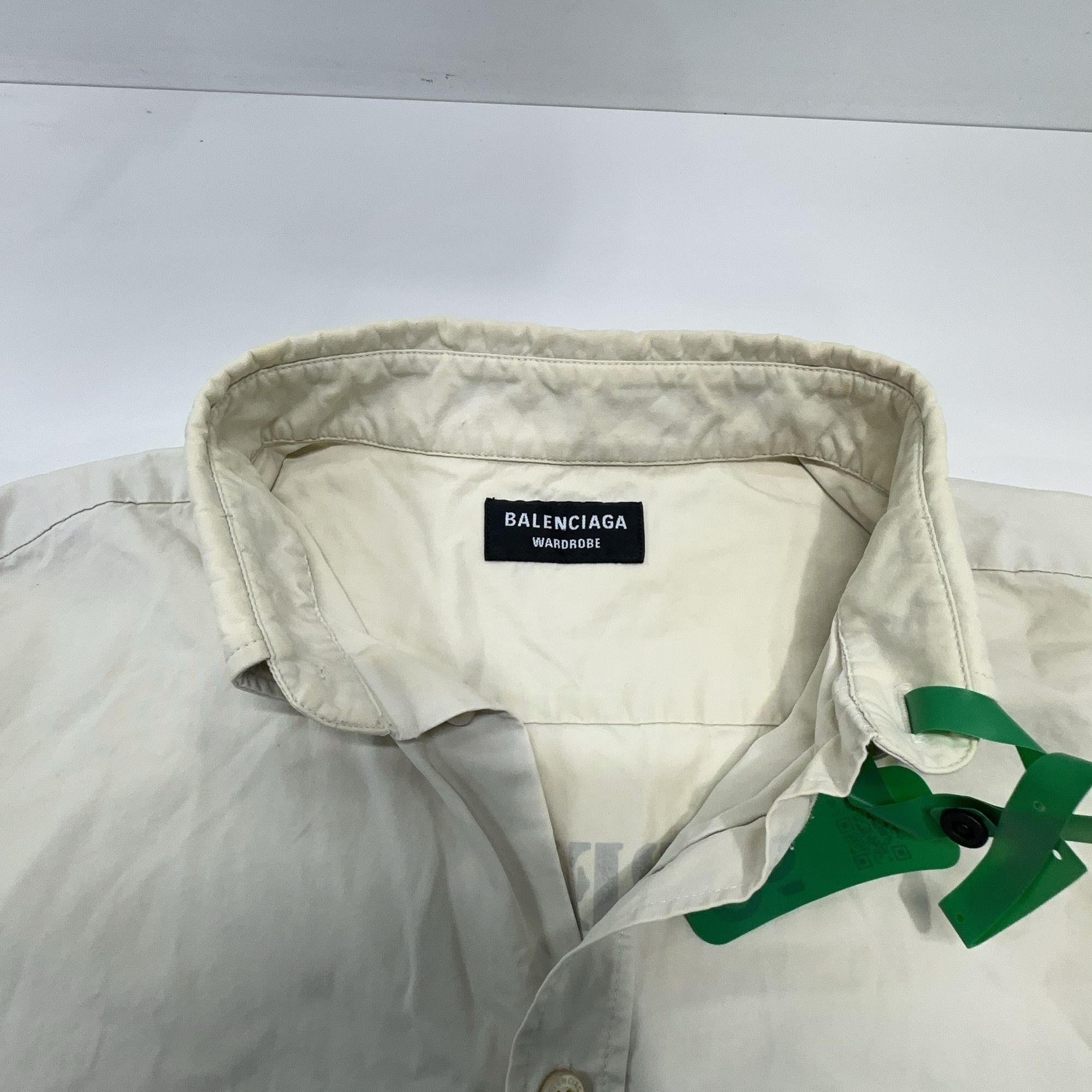 Balenciaga Balenciaga Design Team Logo Print Shirt 37 Size US S / EU 44-46 / 1 - 7 Thumbnail