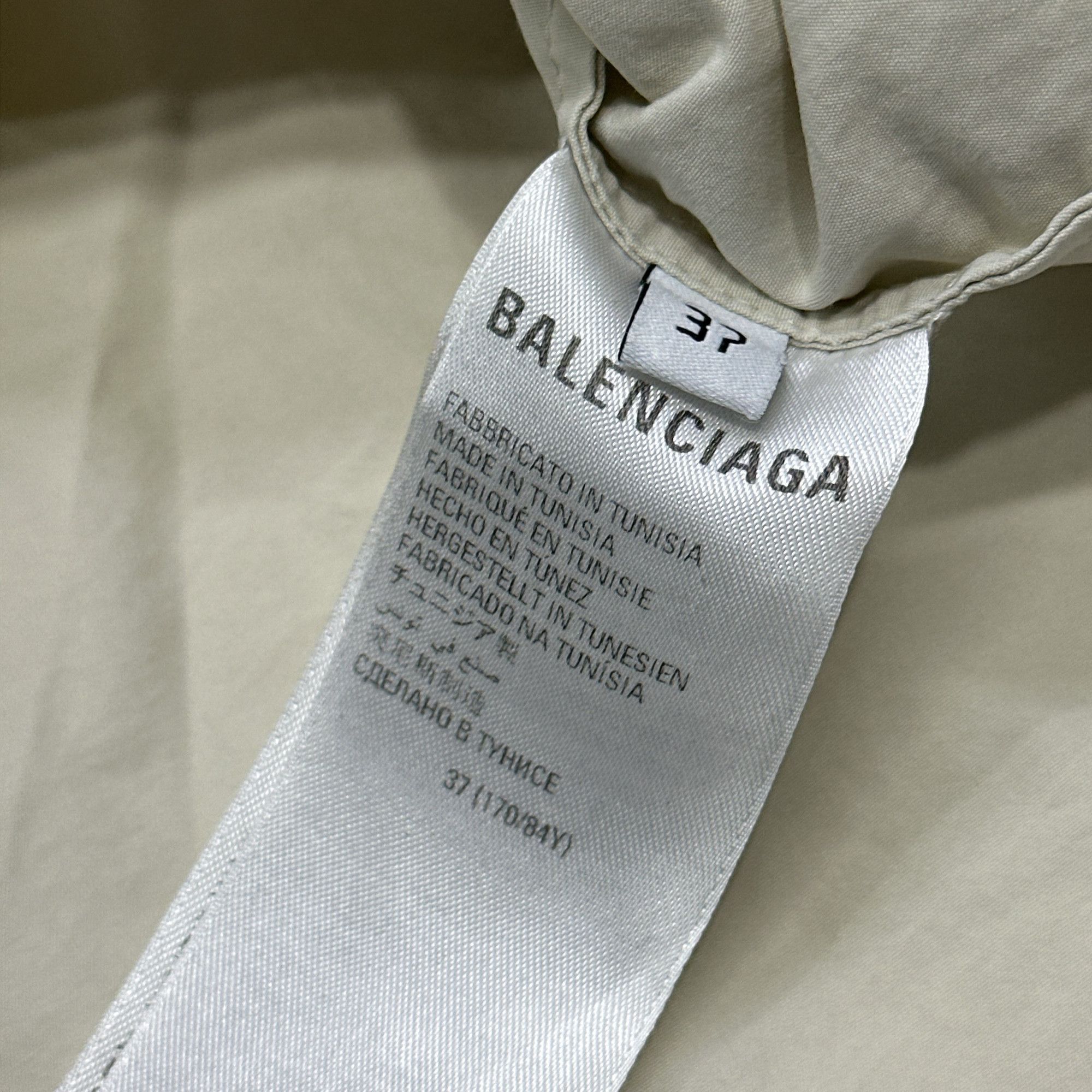 Balenciaga Balenciaga Design Team Logo Print Shirt 37 Size US S / EU 44-46 / 1 - 5 Thumbnail