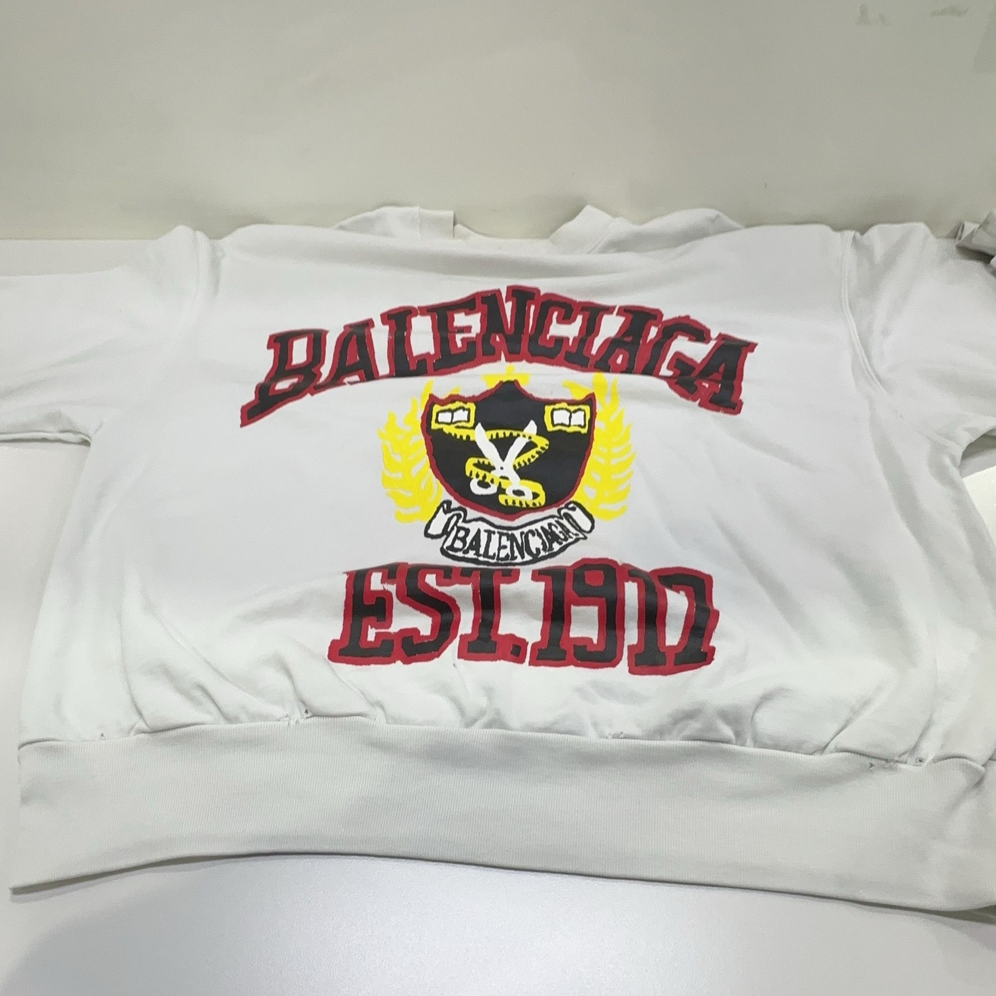 Balenciaga Balenciaga SS23 Collegiate Logo Sweatshirt S Size S / US 4 / IT 40 - 8 Thumbnail