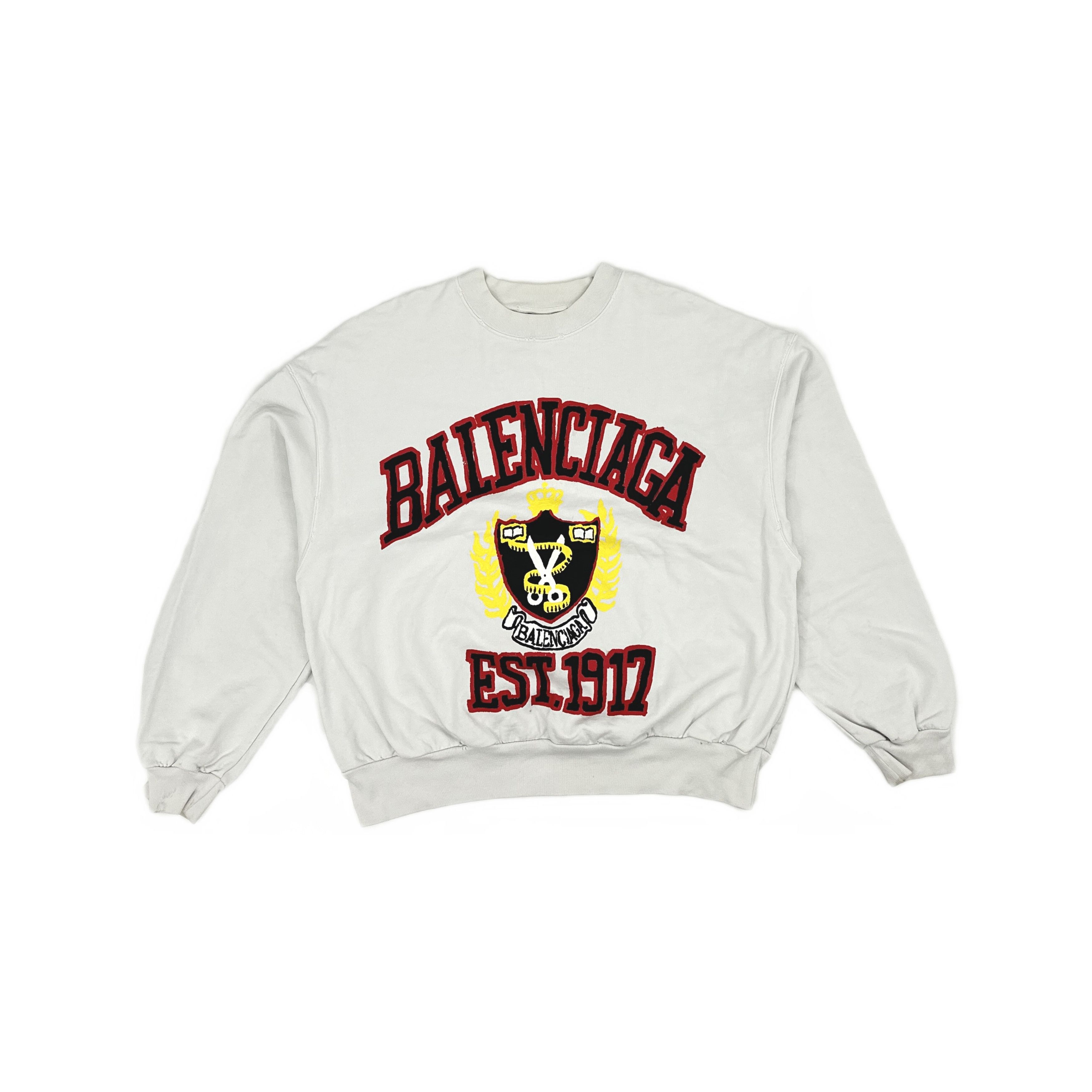 Balenciaga Balenciaga SS23 Collegiate Logo Sweatshirt S Size S / US 4 / IT 40 - 2 Thumbnail