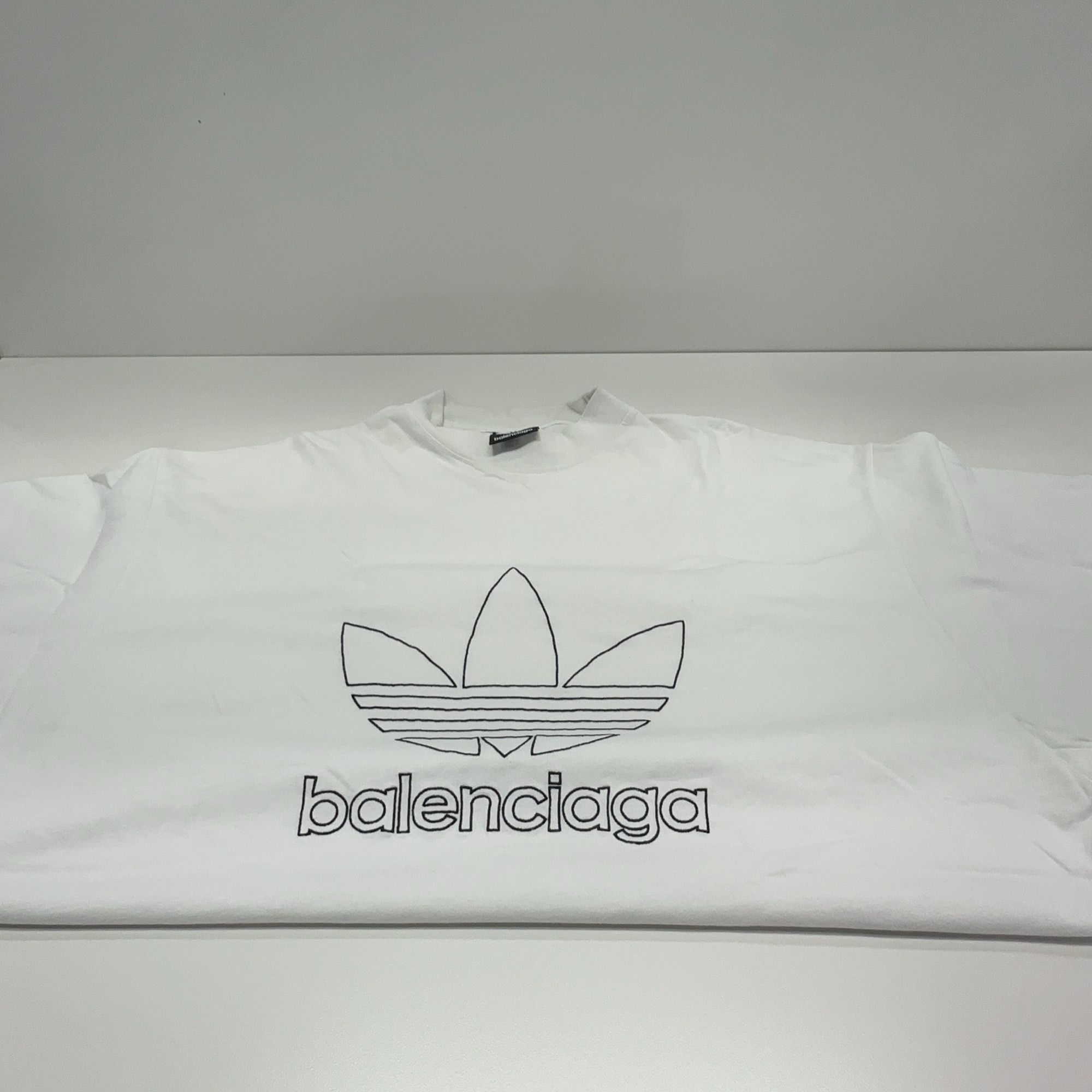 Balenciaga Balenciaga x Adidas Trefoil Logo T-Shirt Size 2 Size US M / EU 48-50 / 2 - 8 Thumbnail