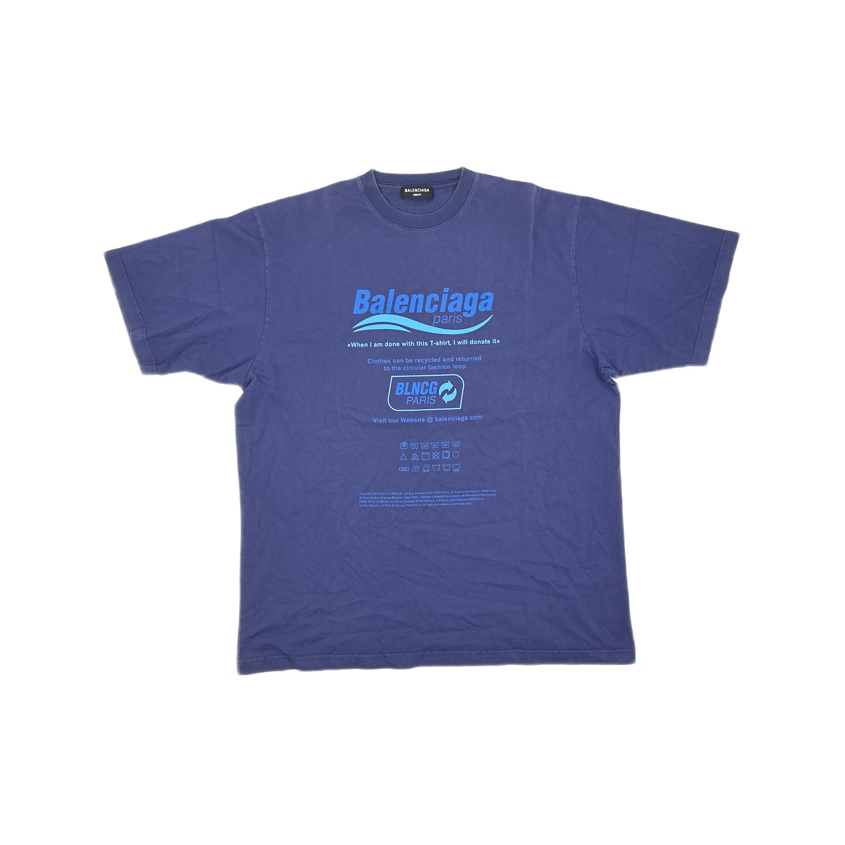Balenciaga Balenciaga Dry Cleaning Print T-Shirt XS Size US XS / EU 42 / 0 - 2 Thumbnail